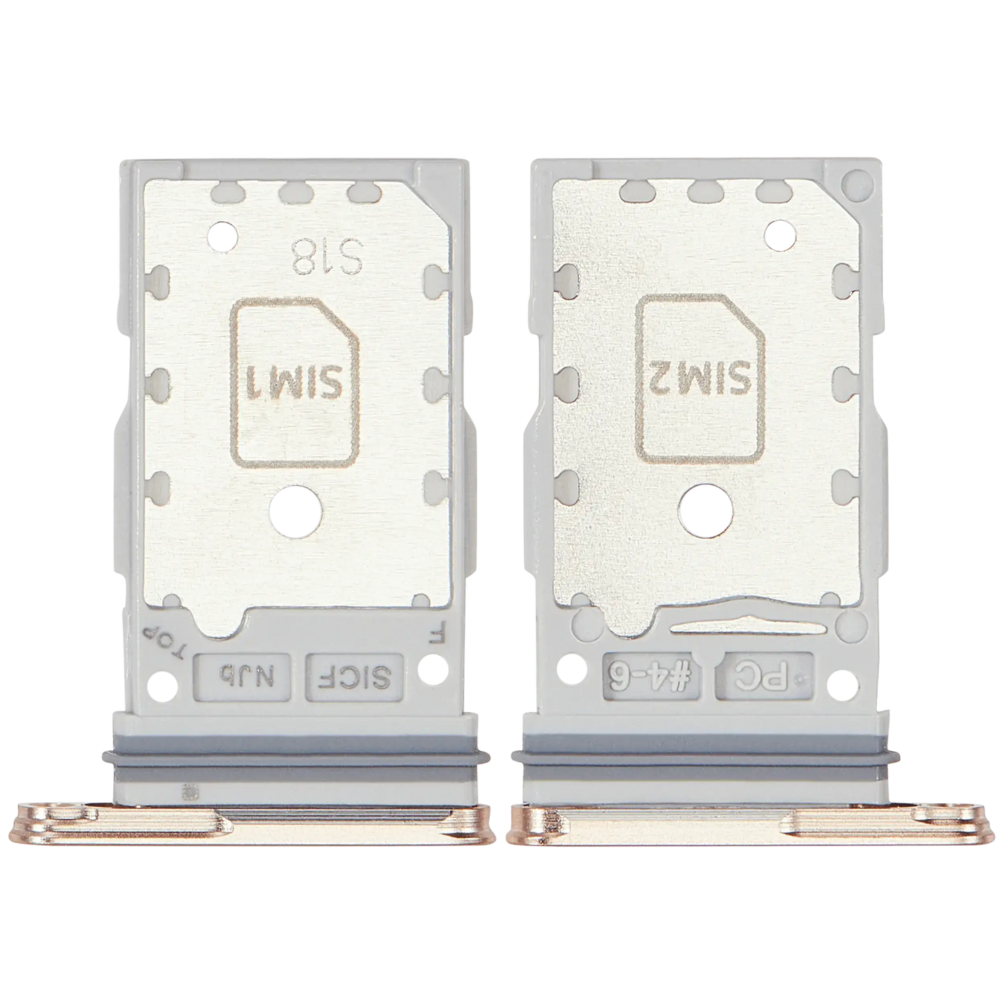 Dual Sim Card Tray For Samsung Galaxy S25 / S25 Plus (Premium) (Pink Gold)