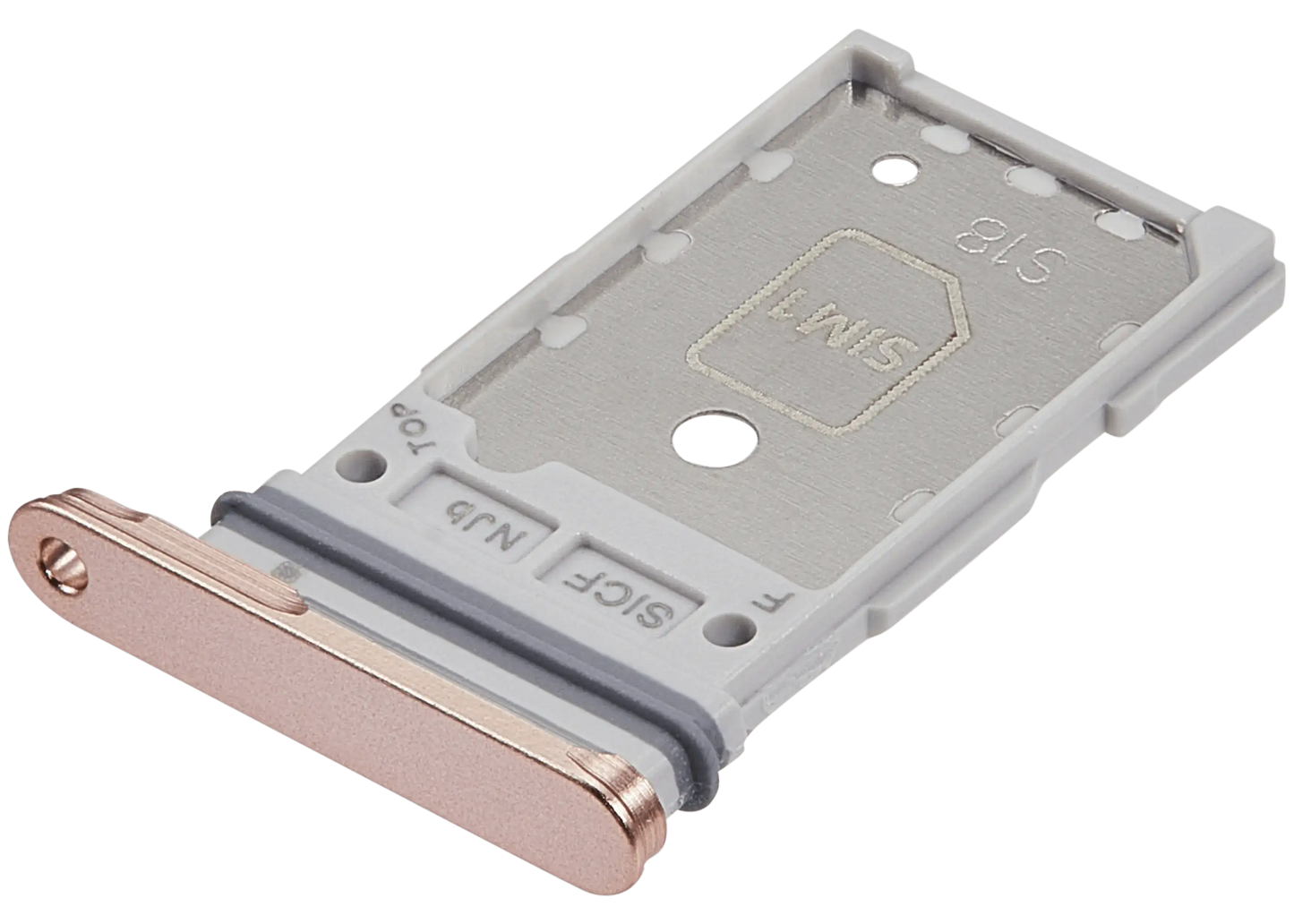 Dual Sim Card Tray For Samsung Galaxy S25 / S25 Plus (Premium) (Pink Gold)