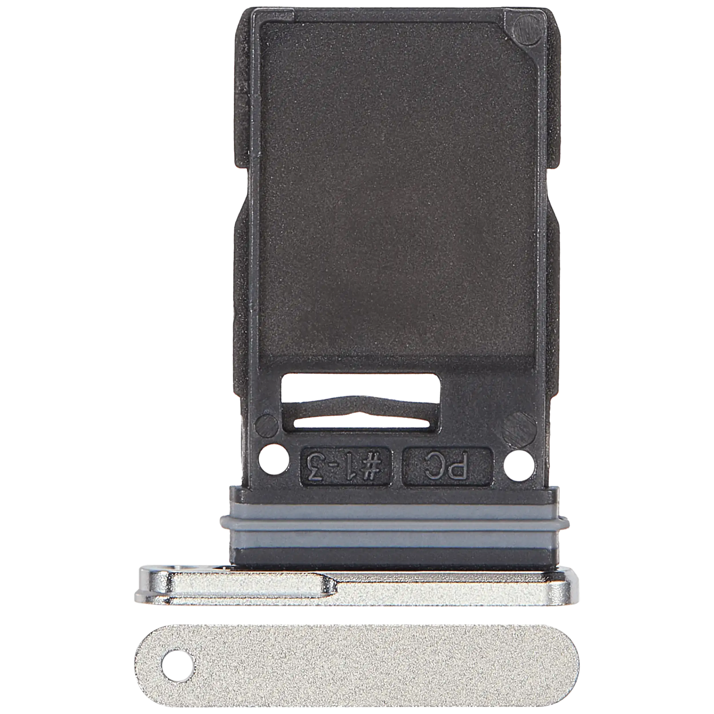 Single Sim Card Tray For Samsung Galaxy S25 Ultra (Titanium White Silver)