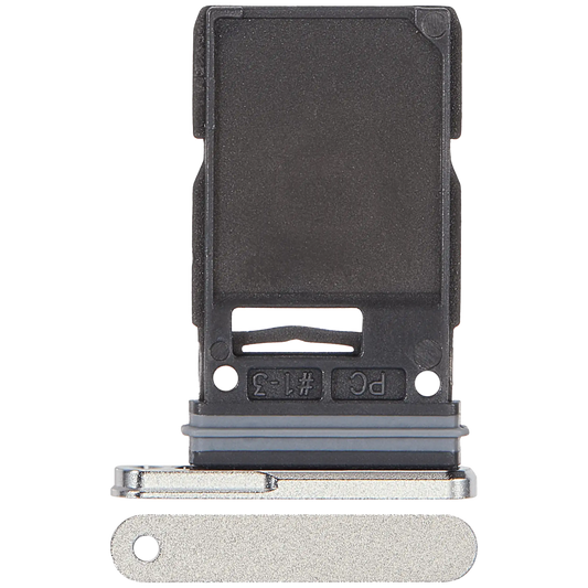Single Sim Card Tray For Samsung Galaxy S25 Ultra (Titanium White Silver)