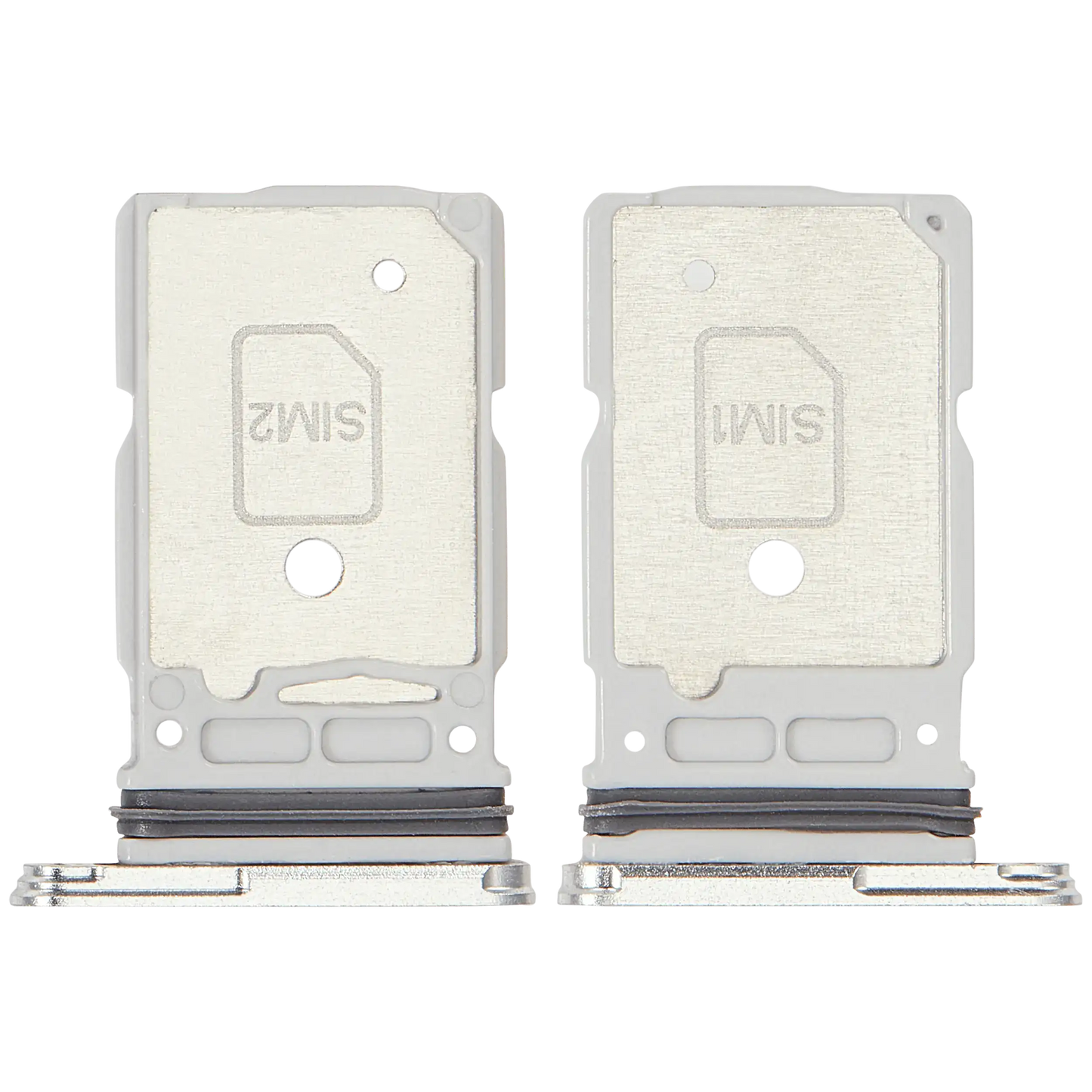Dual Sim Card Tray For Samsung Galaxy S25 Ultra (Titanium White Silver)