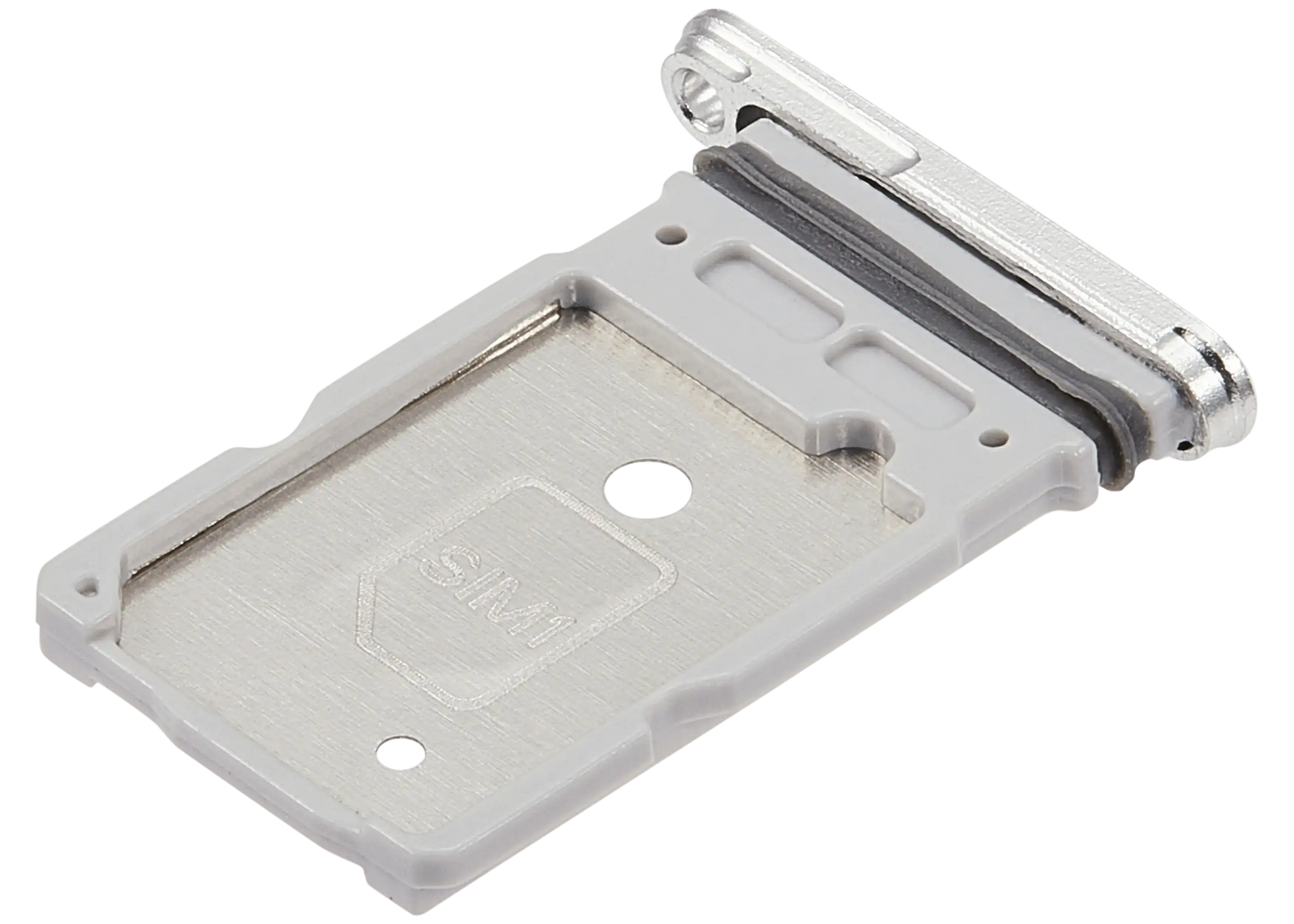 Dual Sim Card Tray For Samsung Galaxy S25 Ultra (Titanium White Silver)