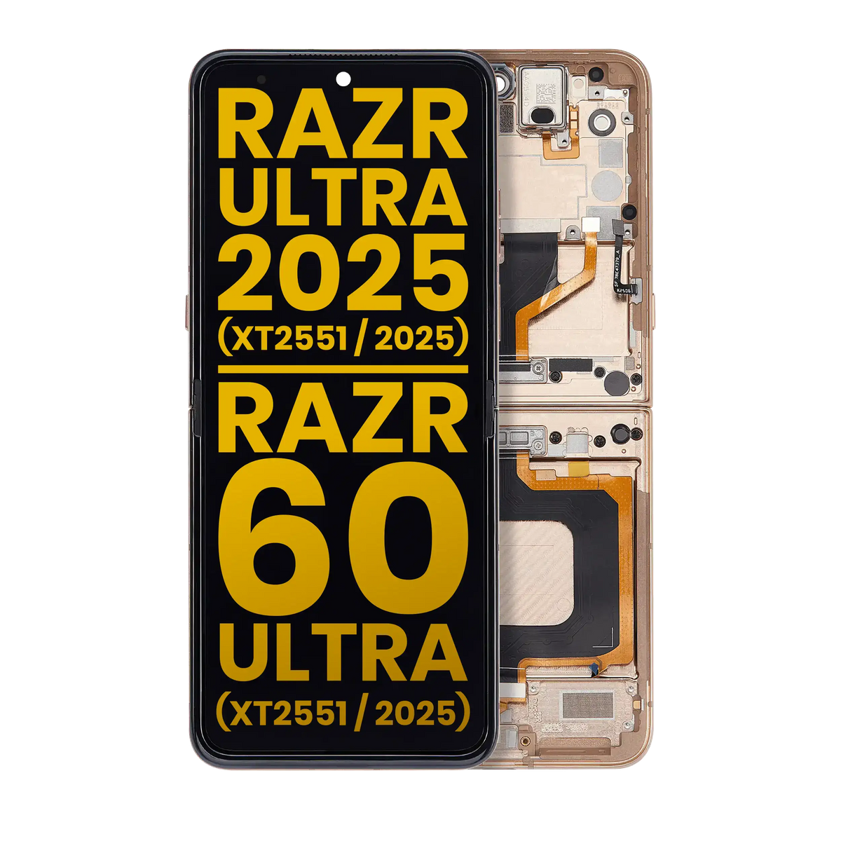 OLED Assembly With Frame For Motorola Razr Ultra 2025 (XT2551 / 2025) / Razr 60 Ultra - Motorola replacement part image 1