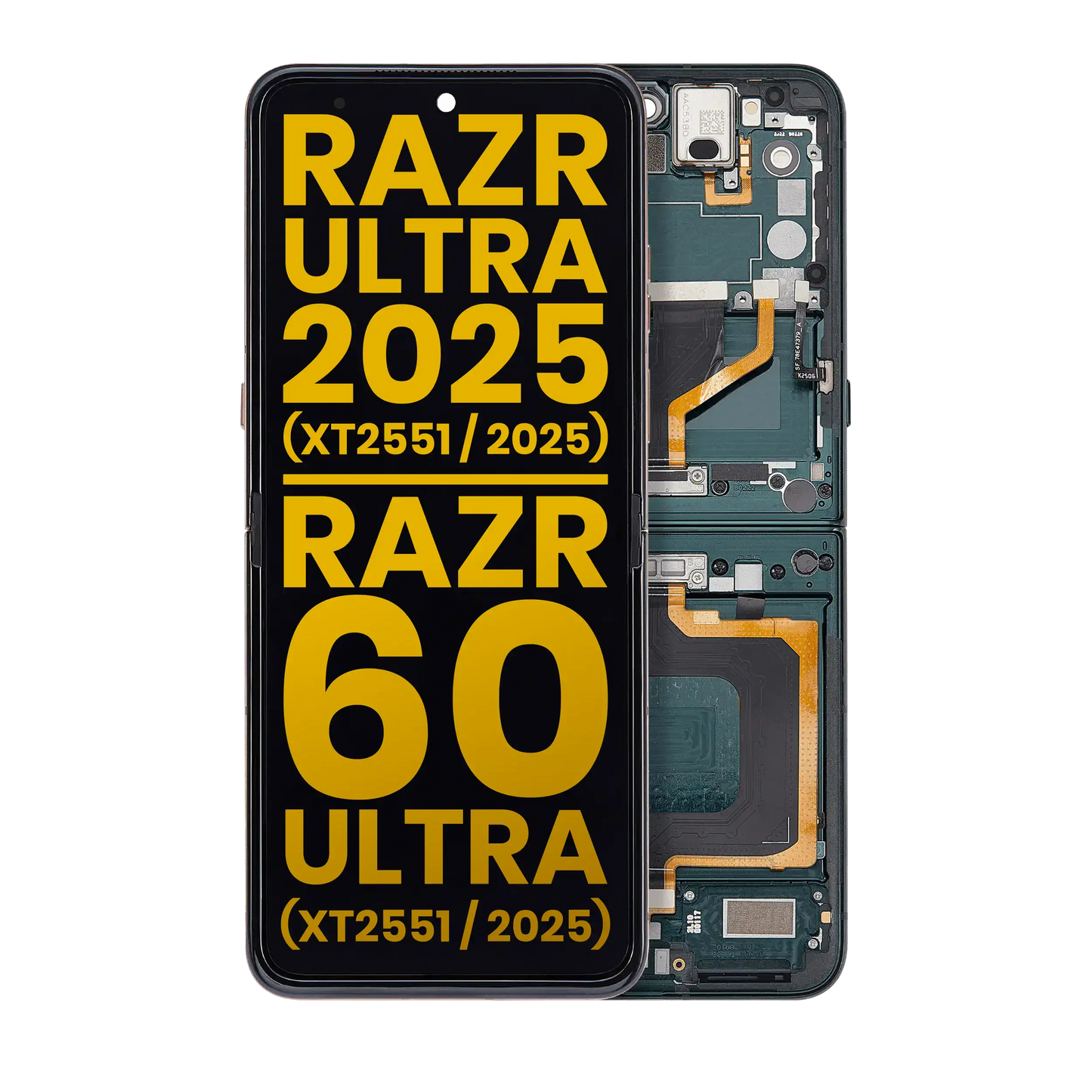 OLED Assembly With Frame For Motorola Razr Ultra 2025 (XT2551 / 2025) / Razr 60 Ultra - Motorola replacement part image 1