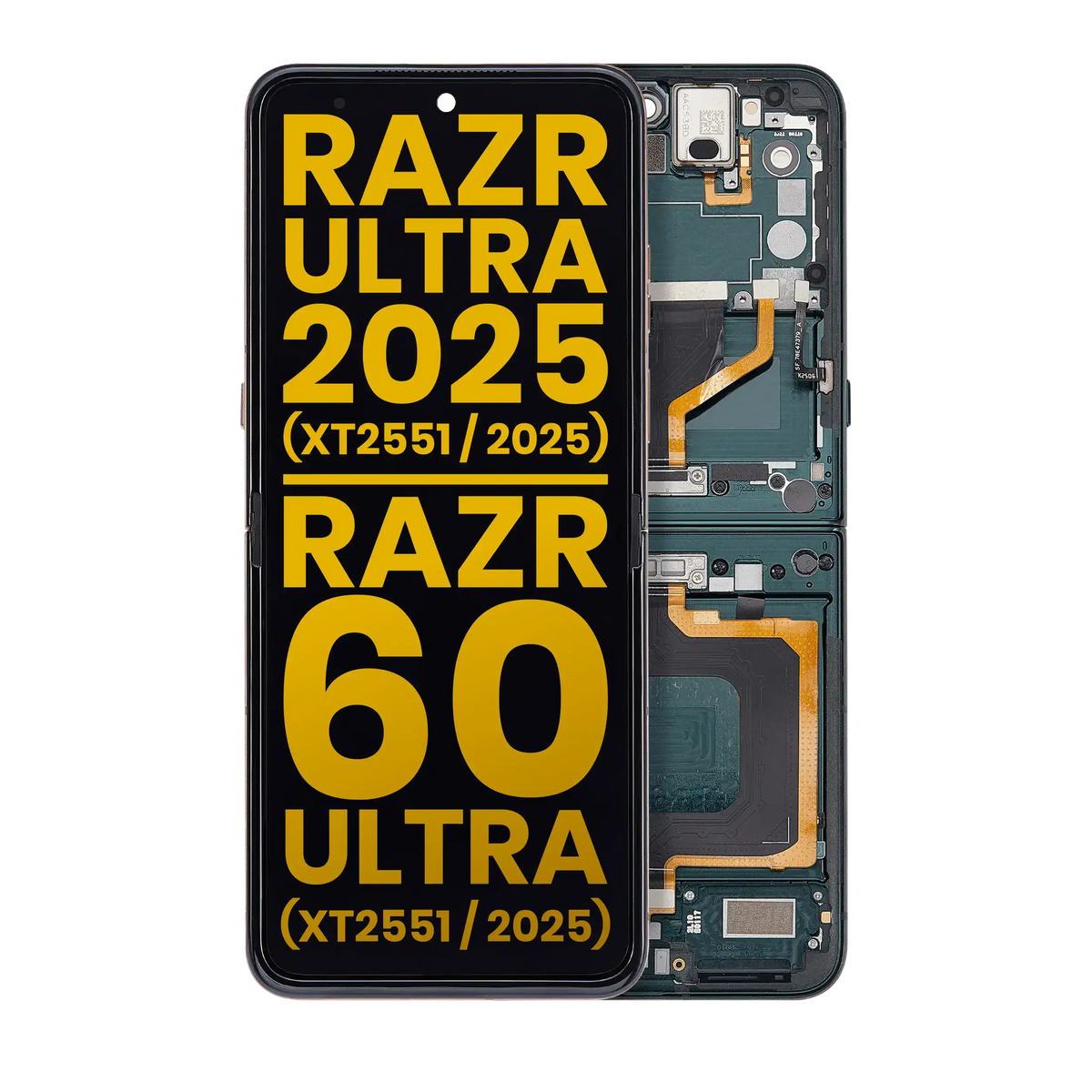 OLED Assembly With Frame For Motorola Razr Ultra 2025 (XT2551 / 2025) / Razr 60 Ultra - Motorola replacement part image 1