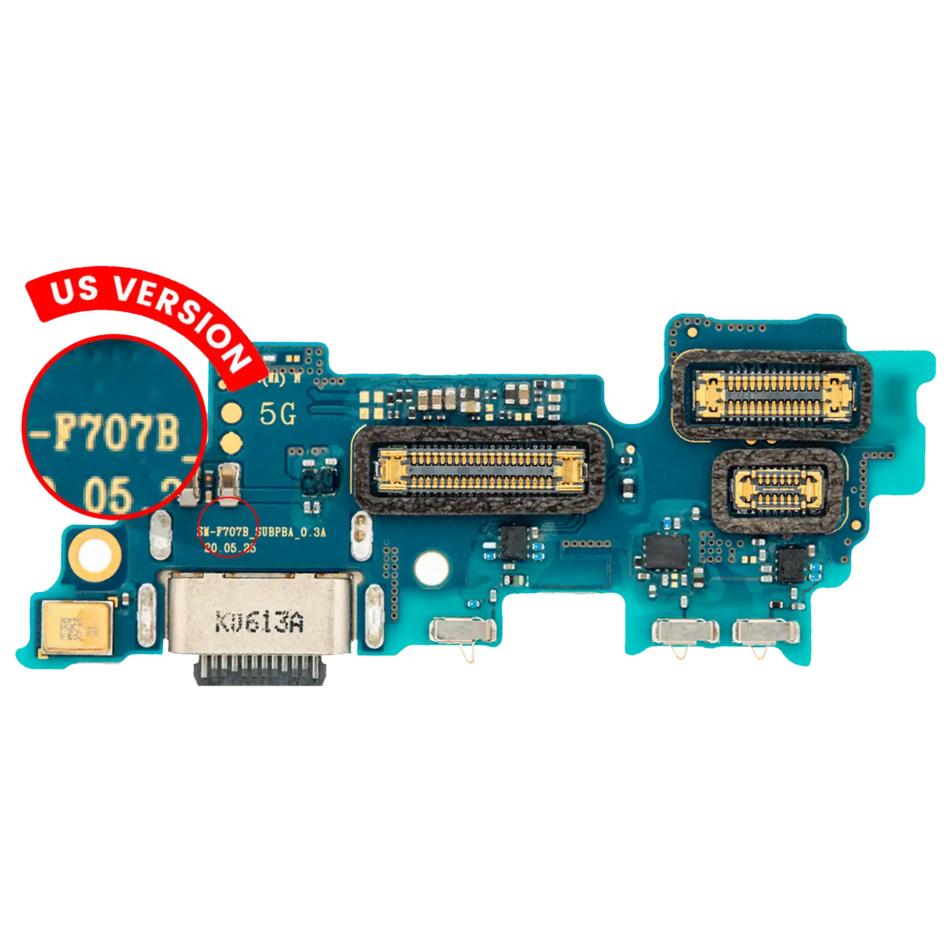 Charging Board With Microphone For Samsung Galaxy Z Flip 5G (F707U) (US Version) (Premium) - Main View