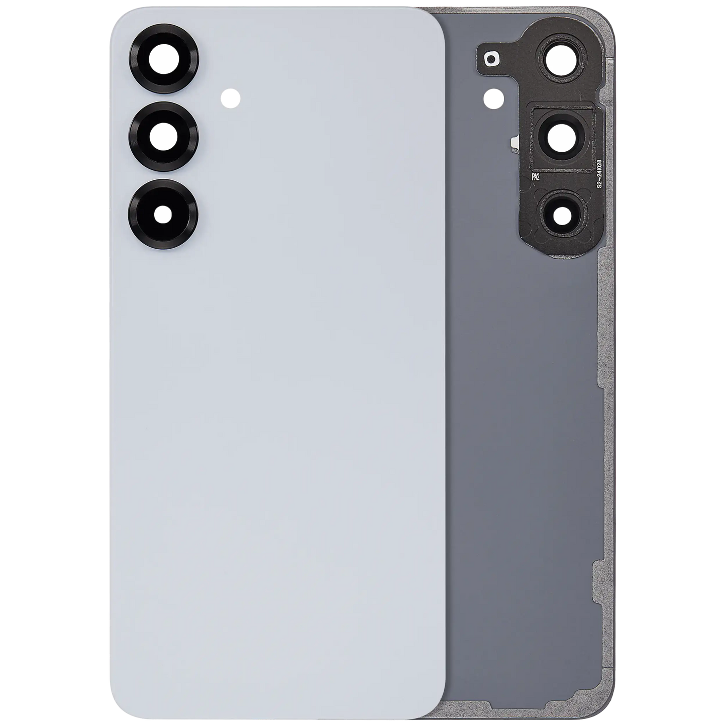 Back Cover Glass With Camera Lens For Samsung Galaxy S25 Plus 5G (No Logo) (Aftermarket Plus) (Icy Blue)