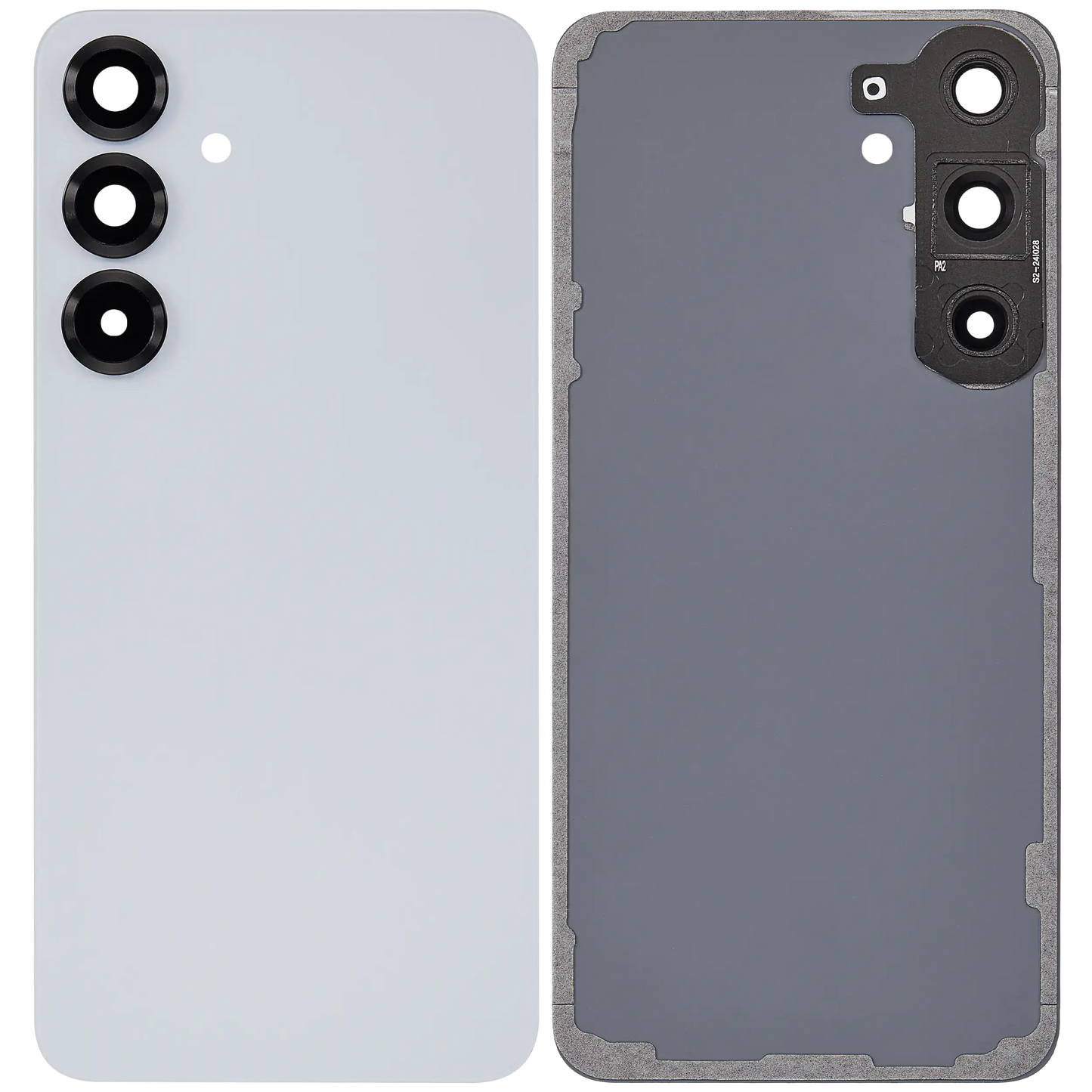 Back Cover Glass With Camera Lens For Samsung Galaxy S25 Plus 5G (No Logo) (Aftermarket Plus) (Icy Blue)