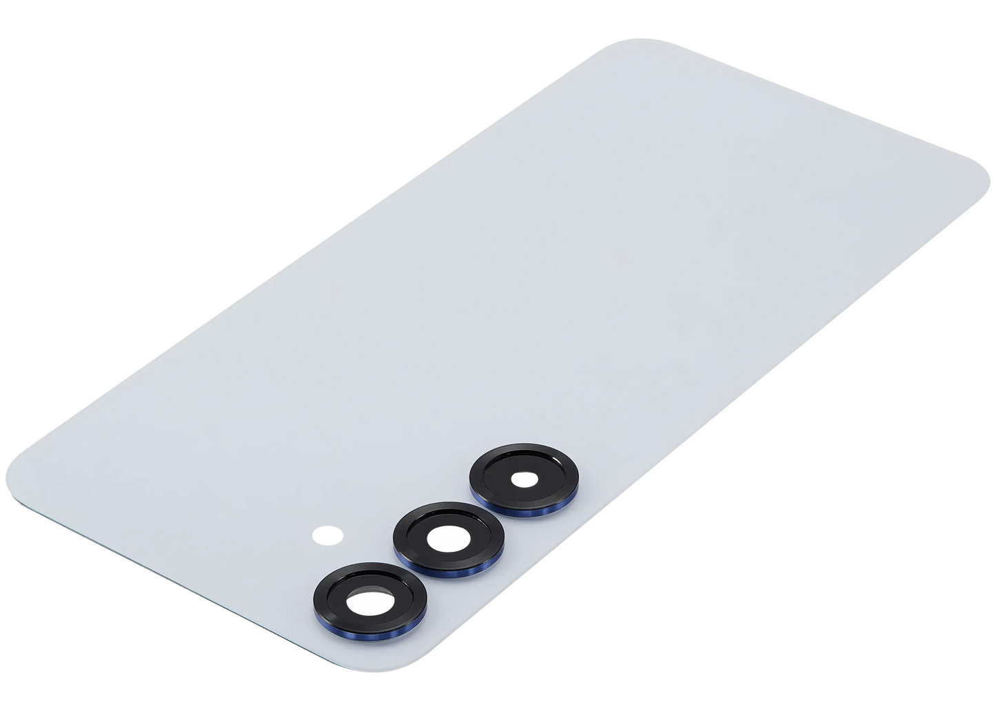 Back Cover Glass With Camera Lens For Samsung Galaxy S25 Plus 5G (No Logo) (Aftermarket Plus) (Icy Blue)