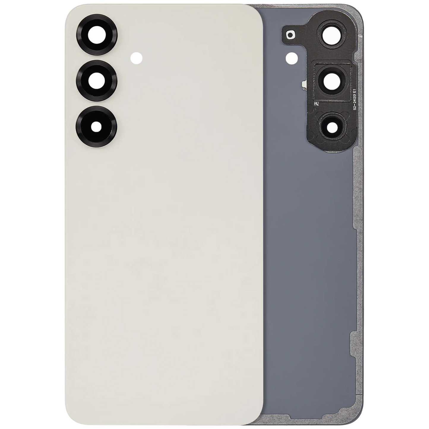 Back Cover Glass With Camera Lens For Samsung Galaxy S25 Plus 5G (No Logo) (Aftermarket Plus) (Pink Gold)