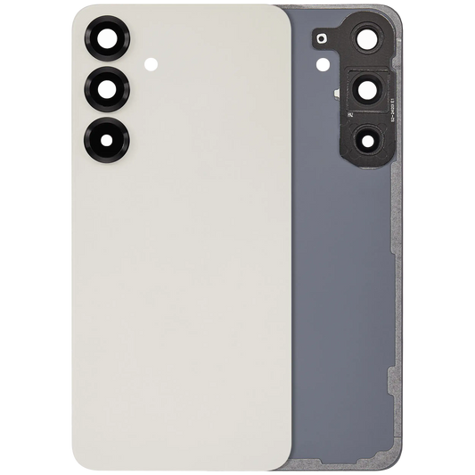 Back Cover Glass With Camera Lens For Samsung Galaxy S25 Plus 5G (No Logo) (Aftermarket Plus) (Pink Gold)