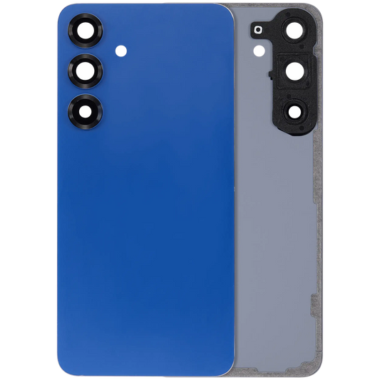 Back Cover Glass With Camera Lens For Samsung Galaxy S25 Plus 5G (No Logo) (Aftermarket Plus) (Navy)