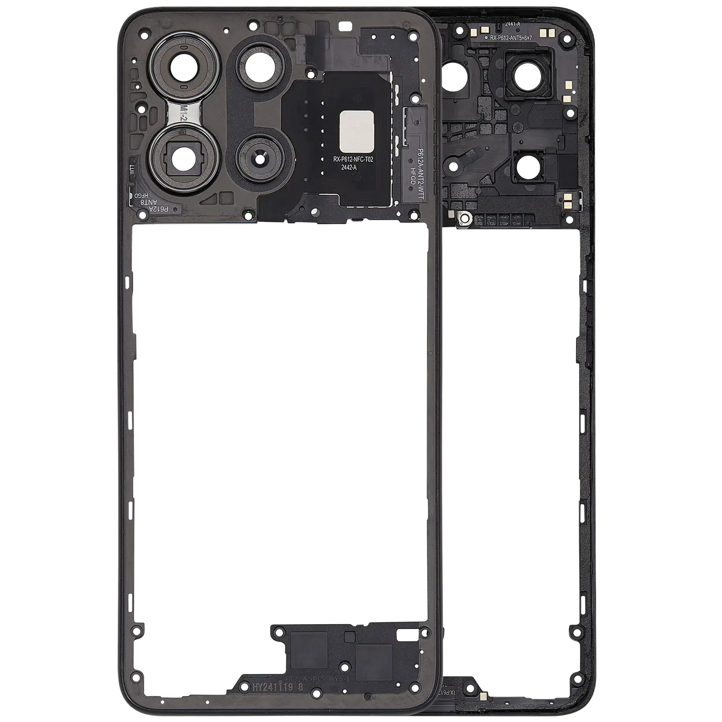 Mid-Frame Housing For Motorola Moto G 5G (XT2513 / 2025) (Genuine OEM) (Forest Gray) replacement part SKU 107083546505 image 1