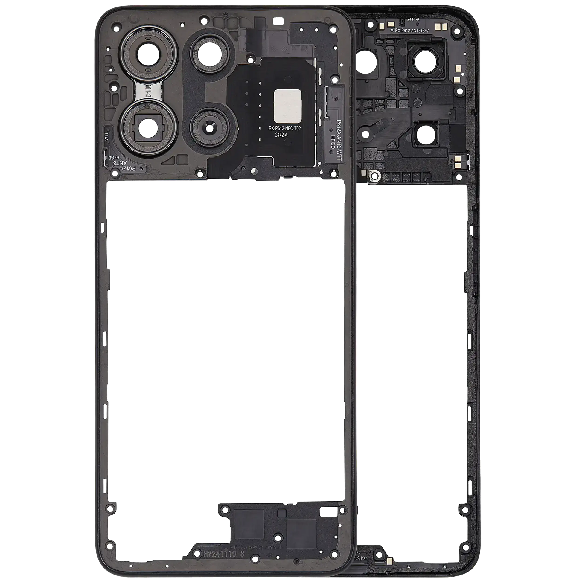 Mid-Frame Housing For Motorola Moto G 5G (XT2513 / 2025) (Genuine OEM) (Forest Gray) replacement part SKU 107083546505 image 1