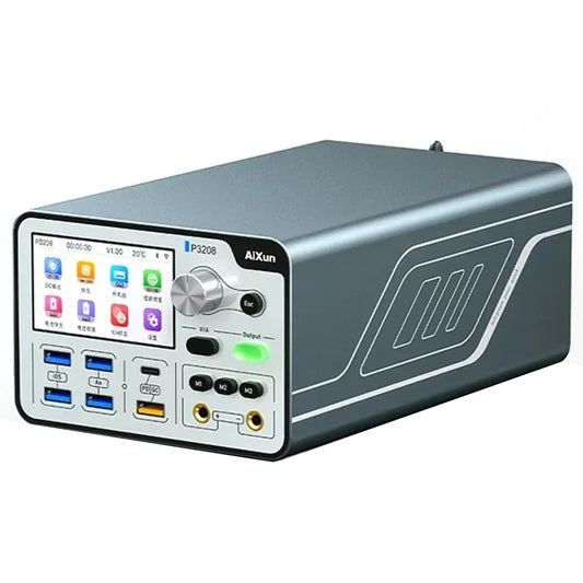 P3208 320W Smart Power Supply 32V/8A with 20-Port USB Hub for iPhone 7–16 Pro Max (AiXun) (110V / North American) — product photo 1