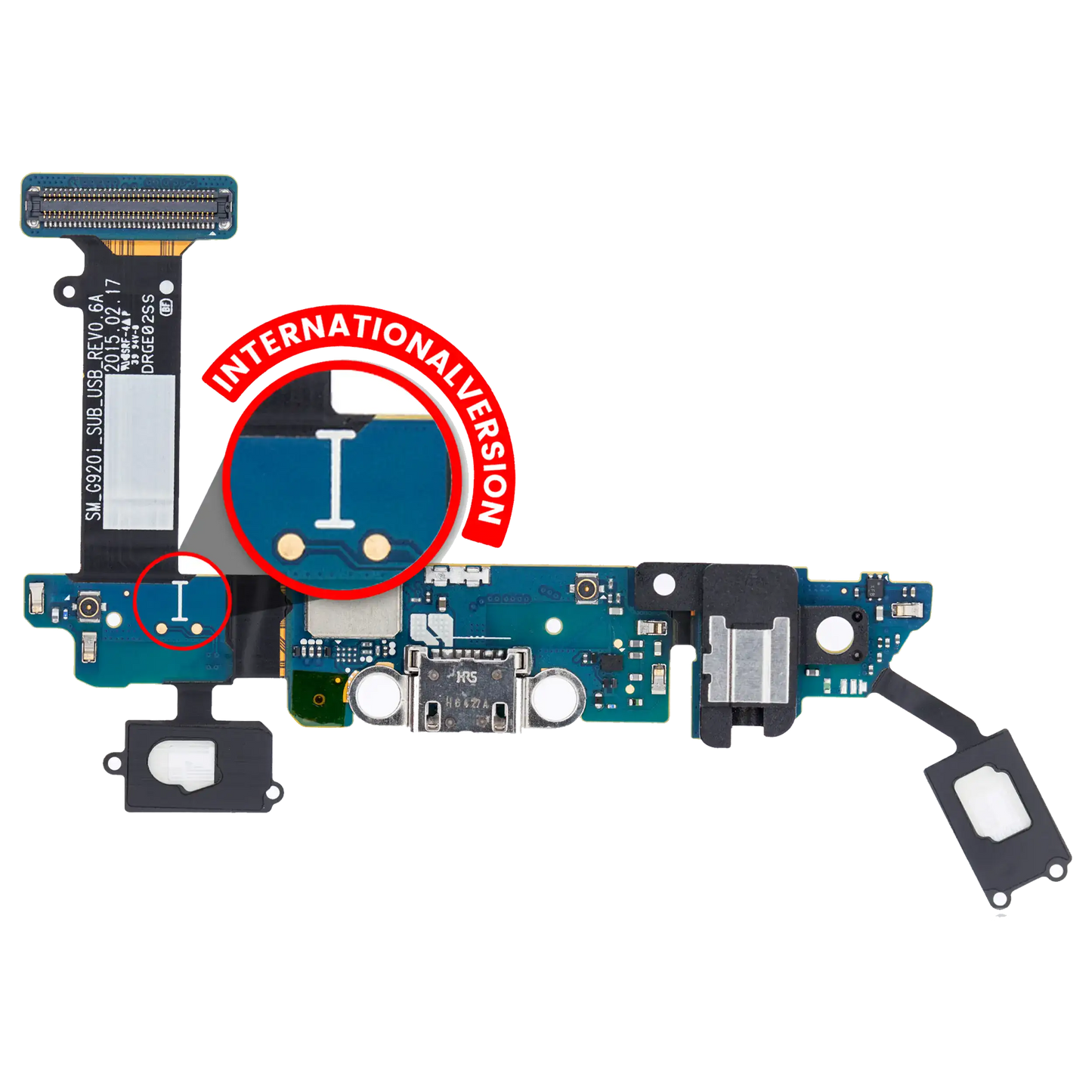 Charging Port Flex Cable For Samsung Galaxy S6 (G920I) (International Version)