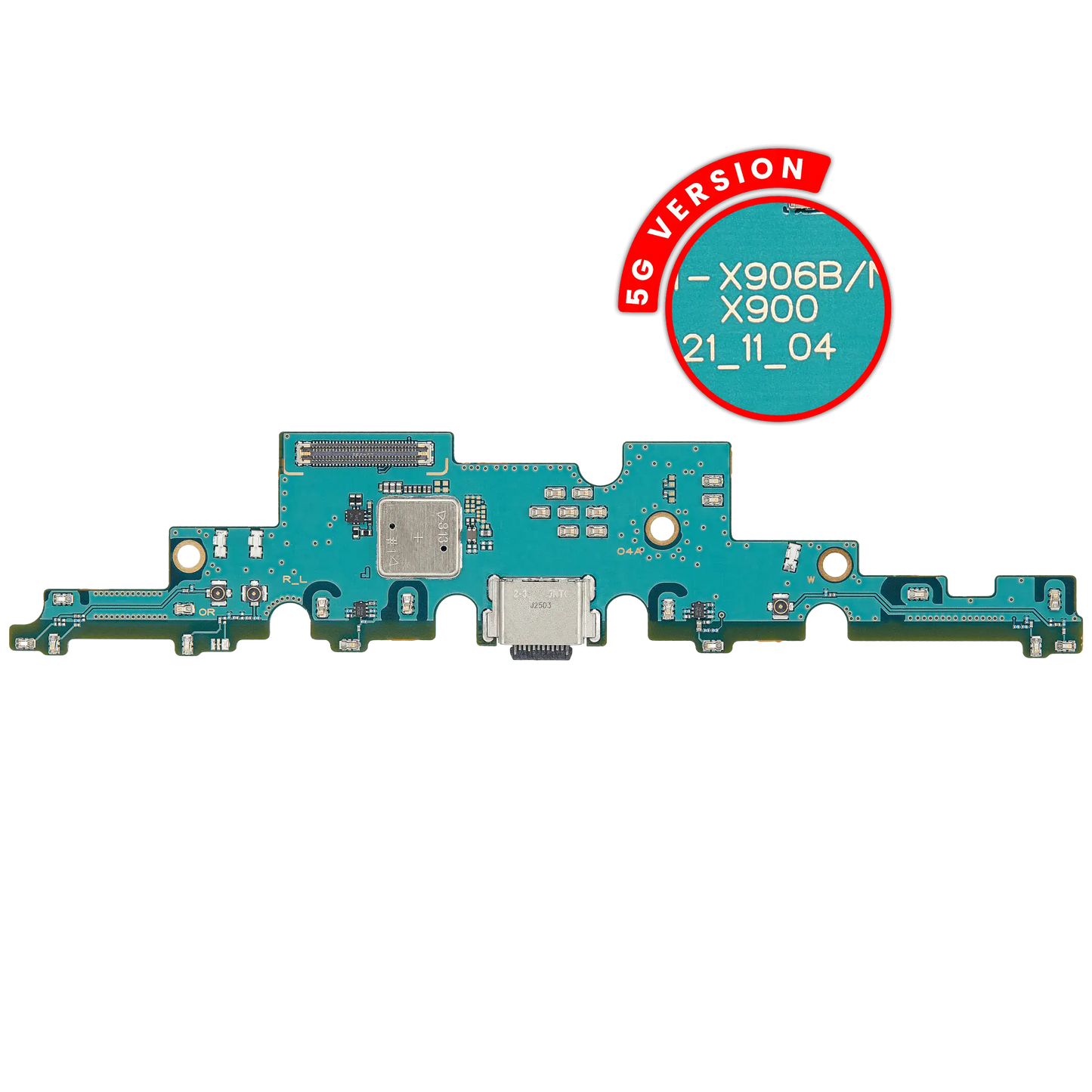 Charging Port With Board Compatible For Samsung Galaxy Tab S8 Ultra ( X906 ) (2022) (5G Version) (Premium) - product image 1