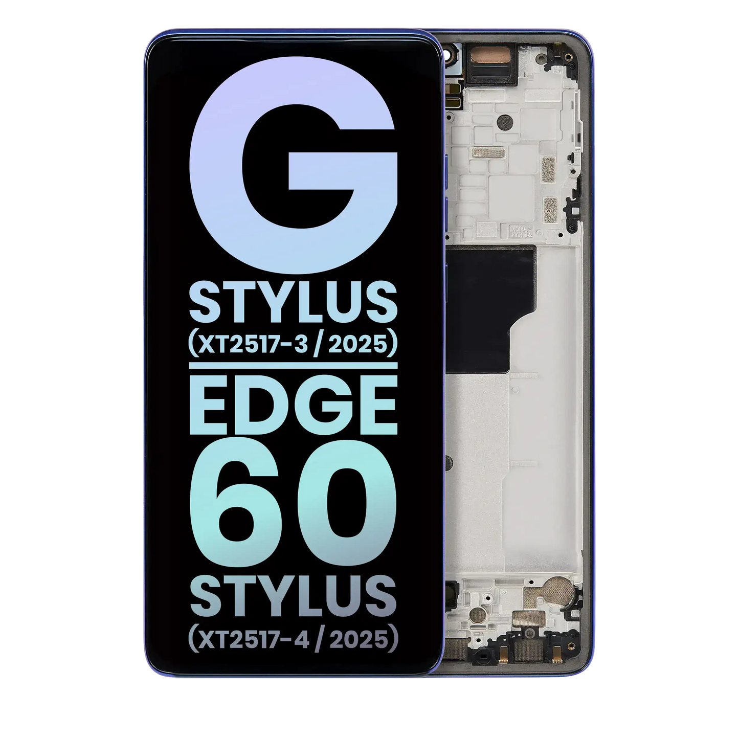OLED Assembly With Frame Compatible For Motorola Moto G Stylus 5G (XT2517 / 2025) (Genuine OEM) (Surf the Web) replacement part SKU 107282214604 image 1