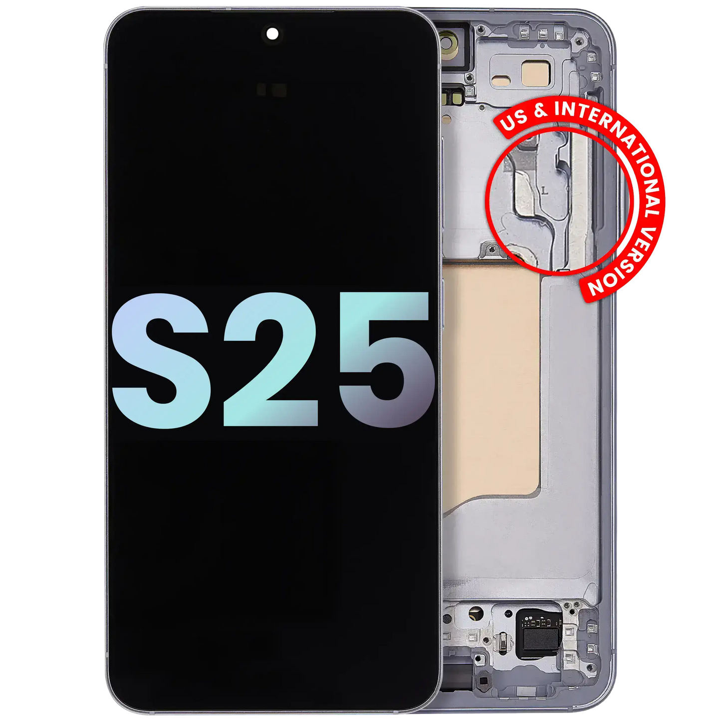OLED Assembly With Frame For Samsung Galaxy S25 5G (US & International) (Service Pack) (Ice Blue)