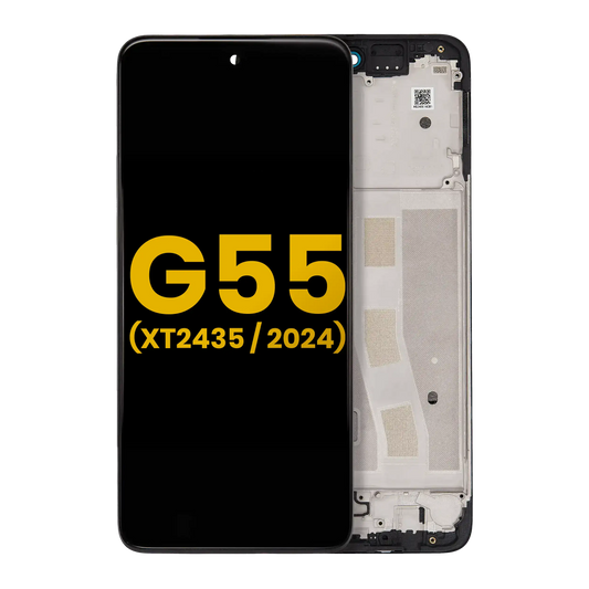 LCD Assembly With Frame For Motorola Moto G55 5G (XT2435 / 2024) (Refurbished) (All Colors) replacement part SKU 107282214582 image 1