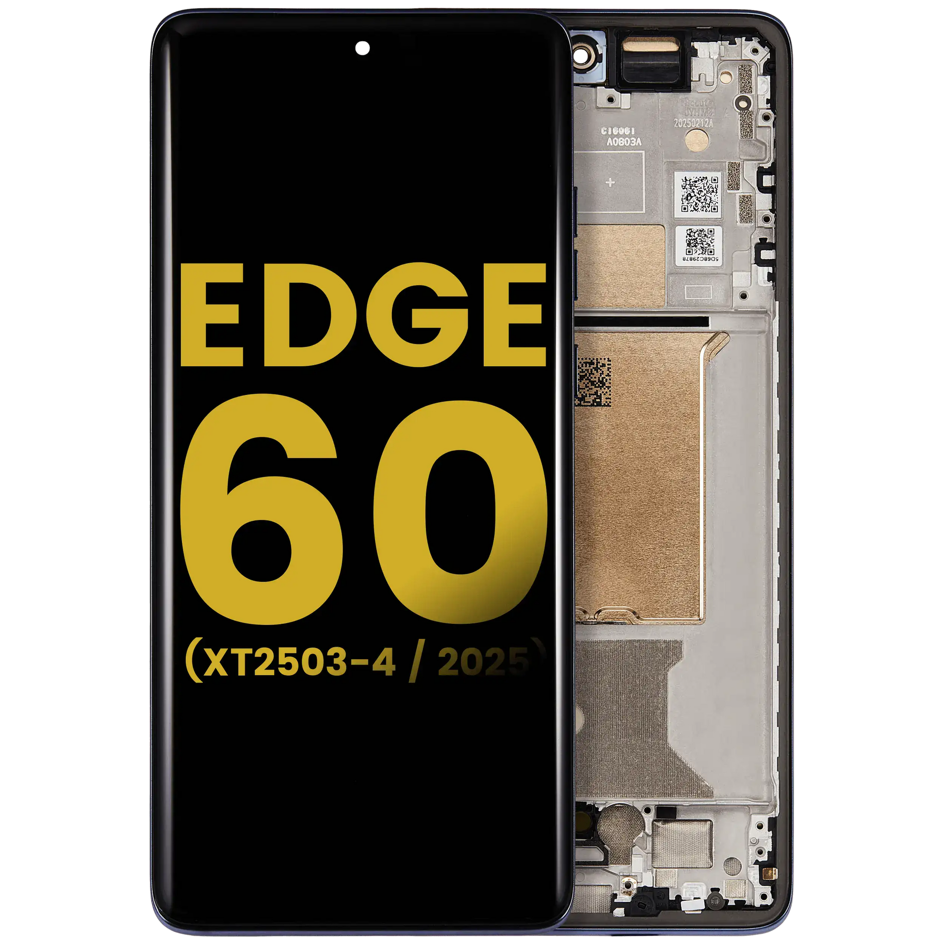 OLED Assembly With Frame For Motorola Edge 60 Fusion (XT2503-4 / 2025) (Refurbished) (Slipstream) | SKU 107282214815 | image 1