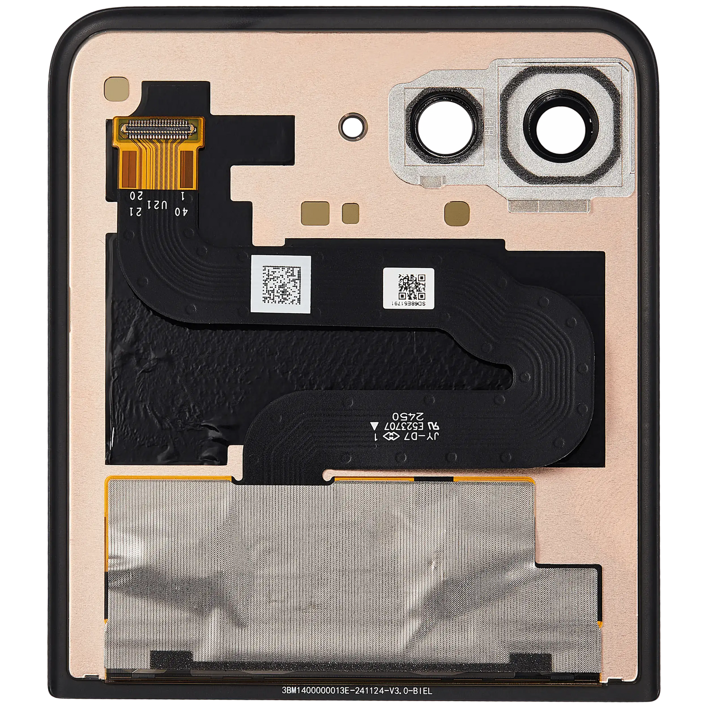 Outer OLED Assembly Without Frame For Motorola Razr Ultra 2025 (XT2551 / 2025) / Razr - Motorola replacement part image 3