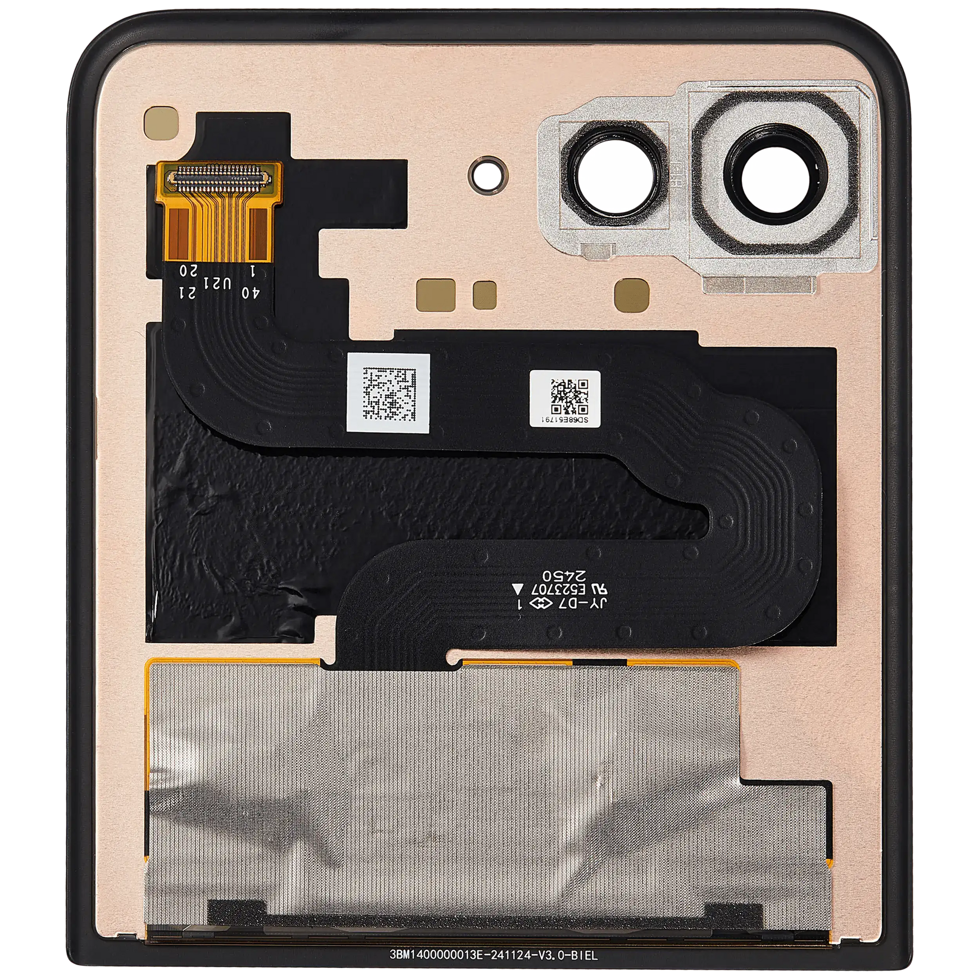 Outer OLED Assembly Without Frame For Motorola Razr Ultra 2025 (XT2551 / 2025) / Razr - Motorola replacement part image 3