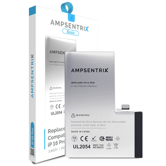 Replacement Battery For iPhone 16 Pro (AmpSentrix Basic) — product photo 1