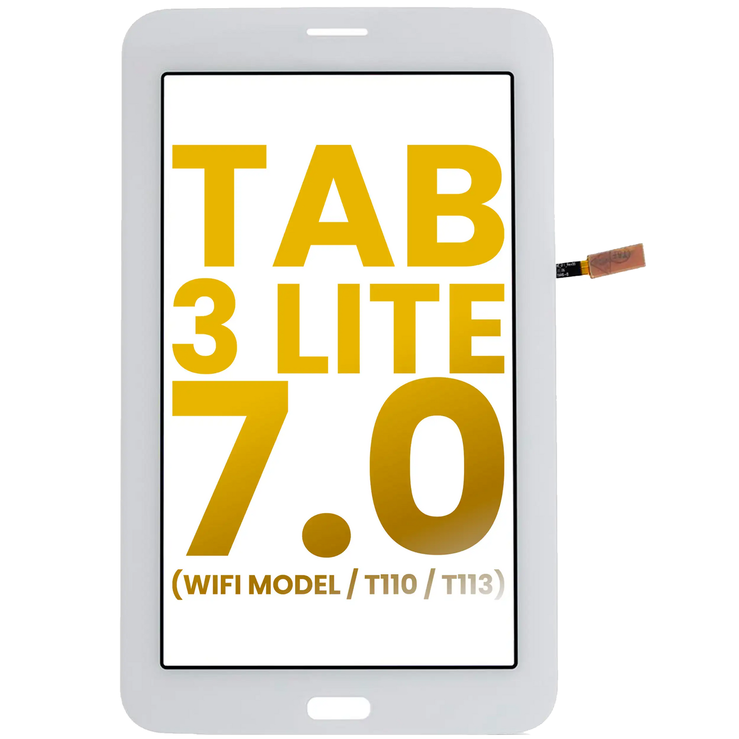 Digitizer For Samsung Galaxy Tab 3 Lite 7.0" (WiFi Model / T110 / T113) (Refurbished) (White) Samsung Galaxy Tab replacement part image 1