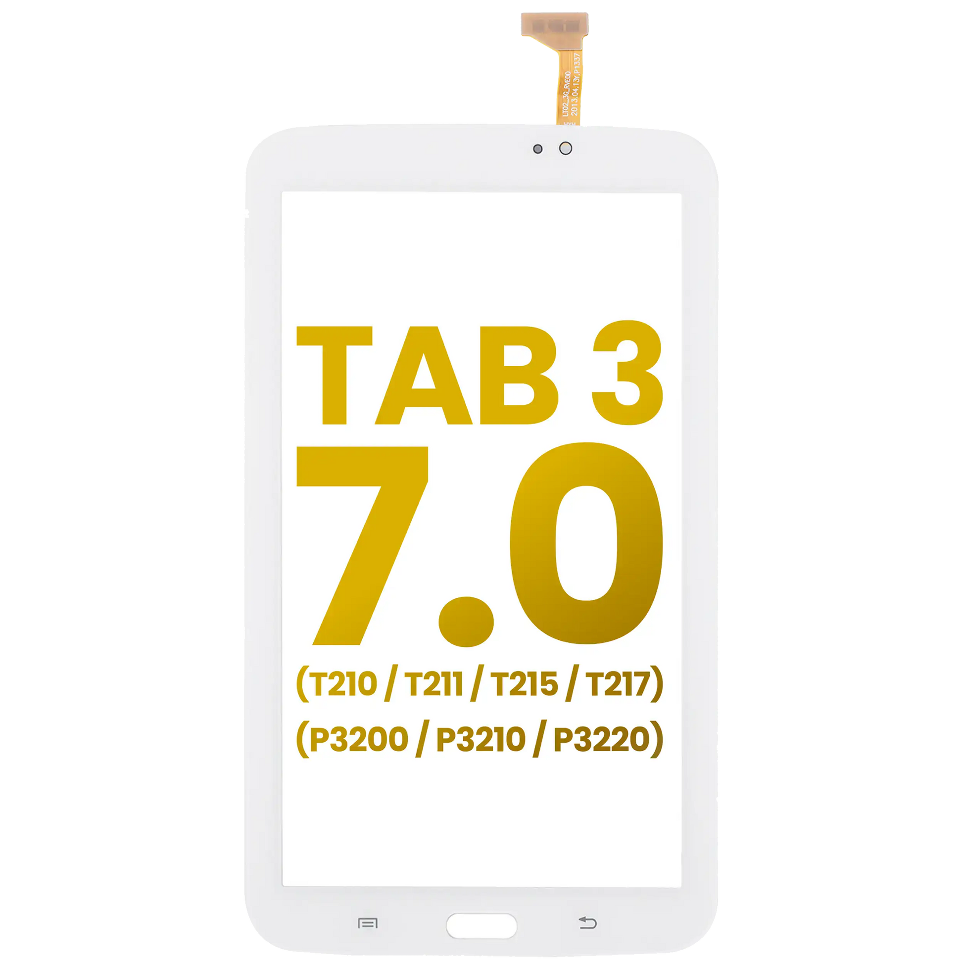 Digitizer For Samsung Galaxy Tab 3 7.0" (T210 / T211 / T215 / T217 / P3200 / P3210 / P3220) (White) Samsung Galaxy Tab replacement part image 1