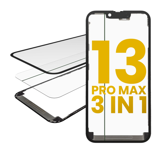 3 in 1 (Glass With OCA Pre-Installed + Frame) For iPhone 13 Pro Max (OCA Master)