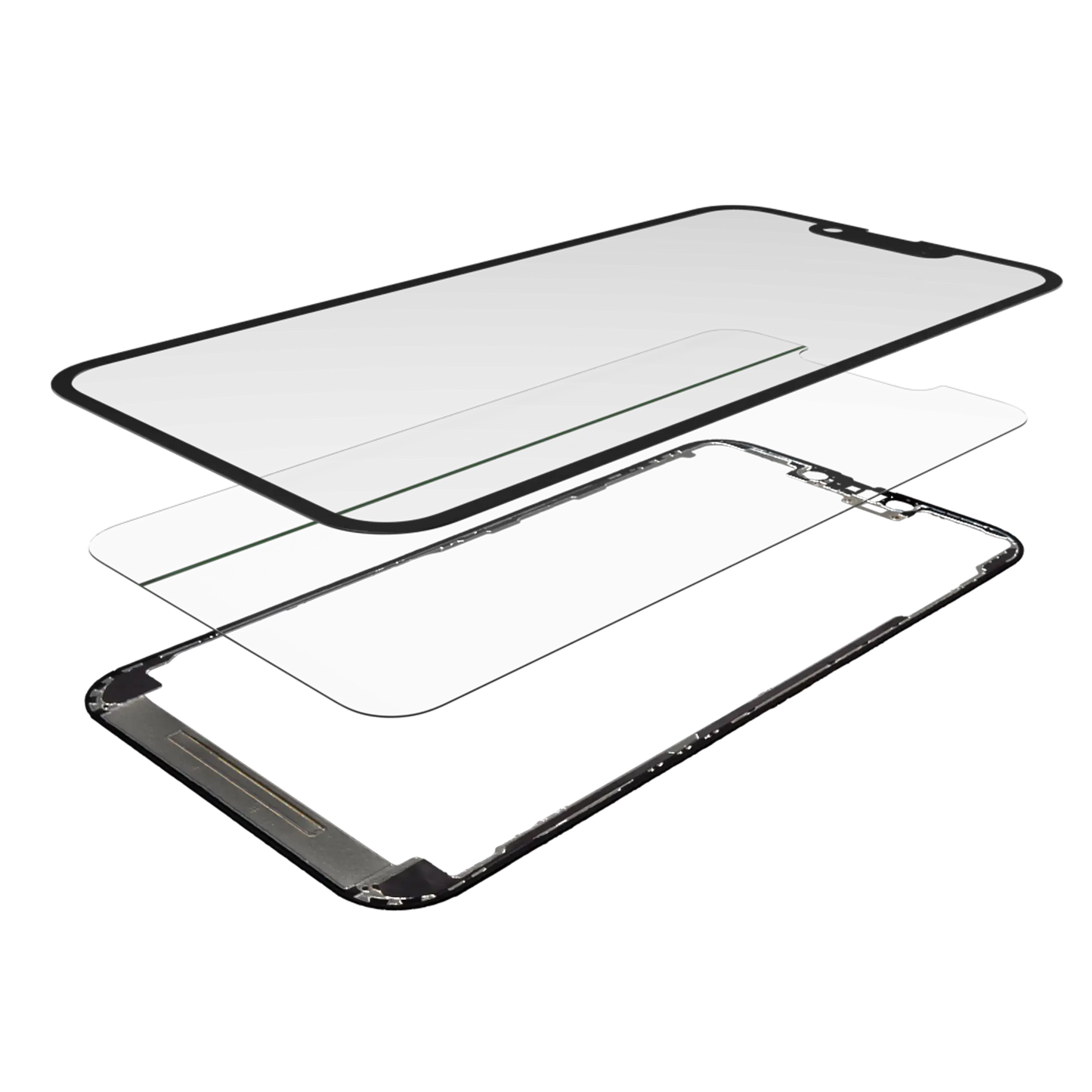 3 in 1 (Glass With OCA Pre-Installed + Frame) For iPhone 13 Pro Max (OCA Master)