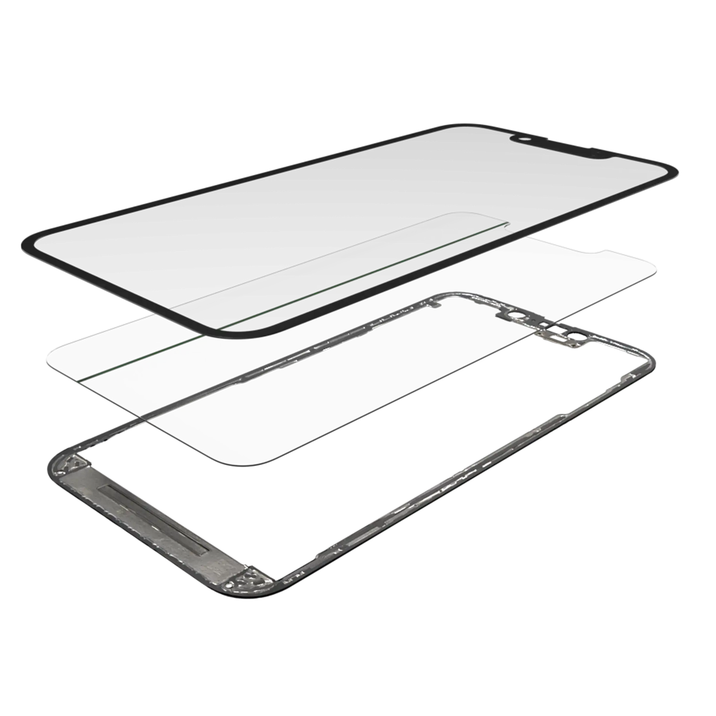 3 in 1 (Glass With OCA Pre-Installed + Frame) For iPhone 13 Pro (OCA Master)