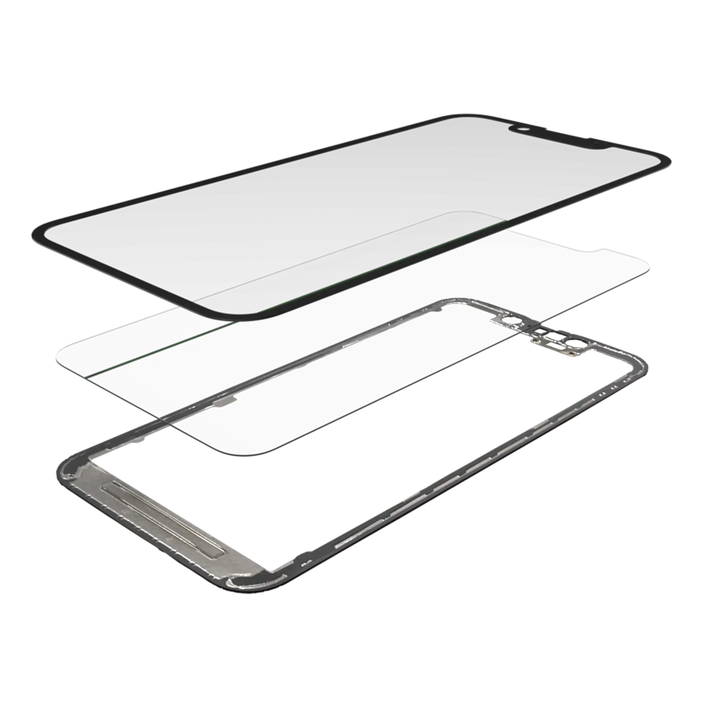 3 in 1 (Glass With OCA Pre-Installed + Frame) For iPhone 13 Mini (OCA Master)