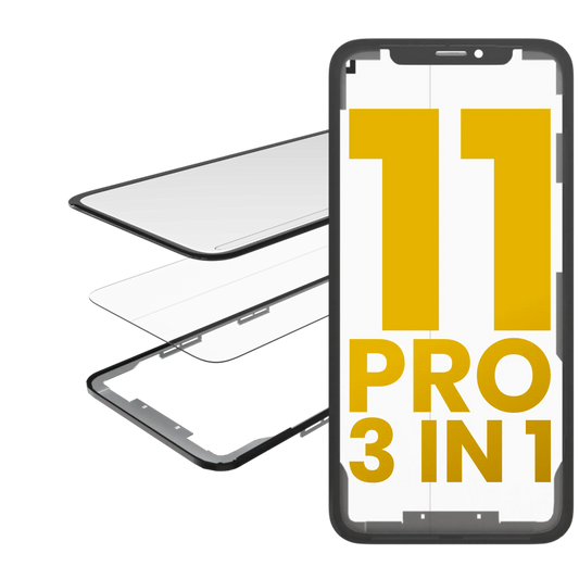 3 in 1 (Glass With OCA Pre-Installed + Frame) For iPhone 11 Pro (OCA Master)