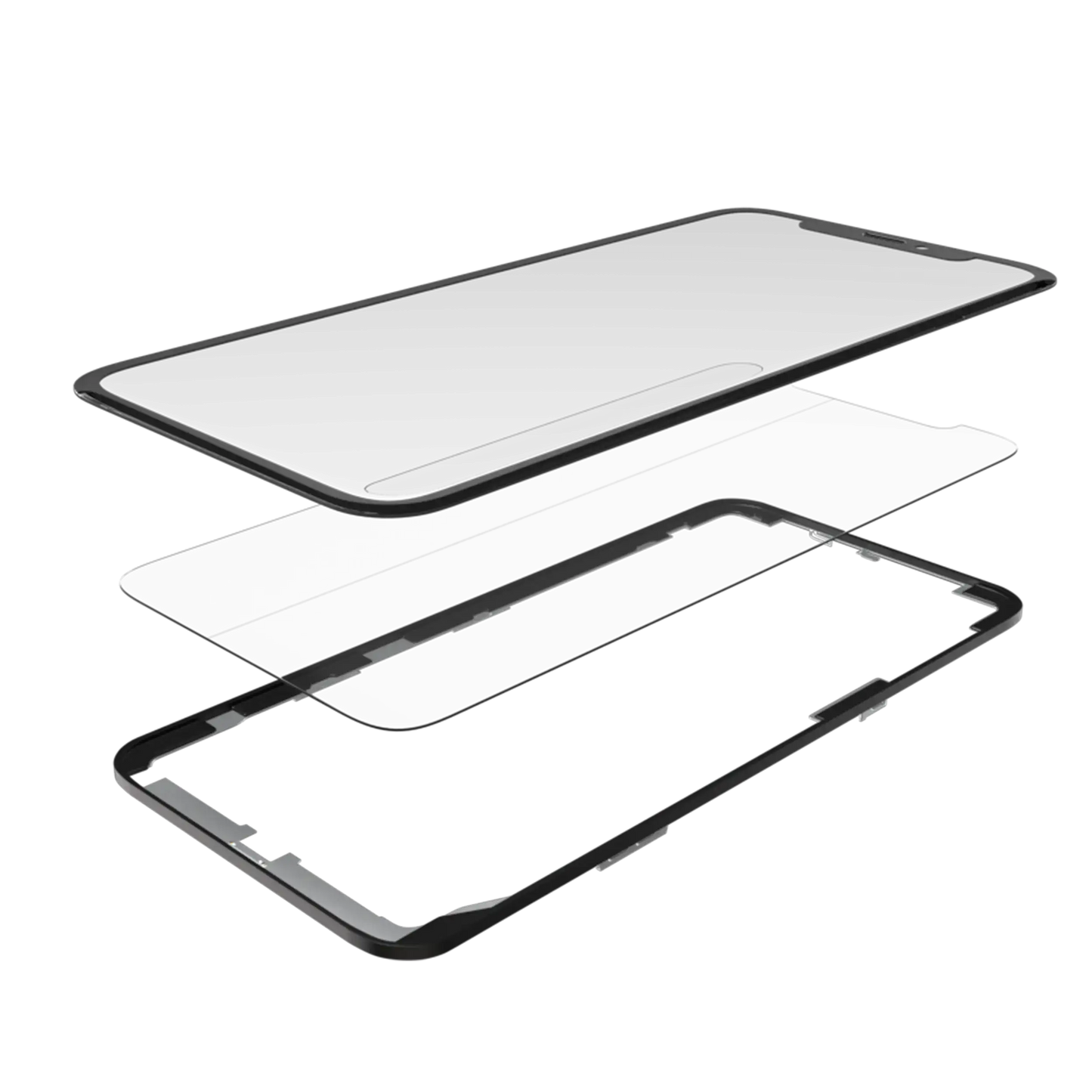 3 in 1 (Glass With OCA Pre-Installed + Frame) For iPhone 11 (OCA Master) (2 Pack)