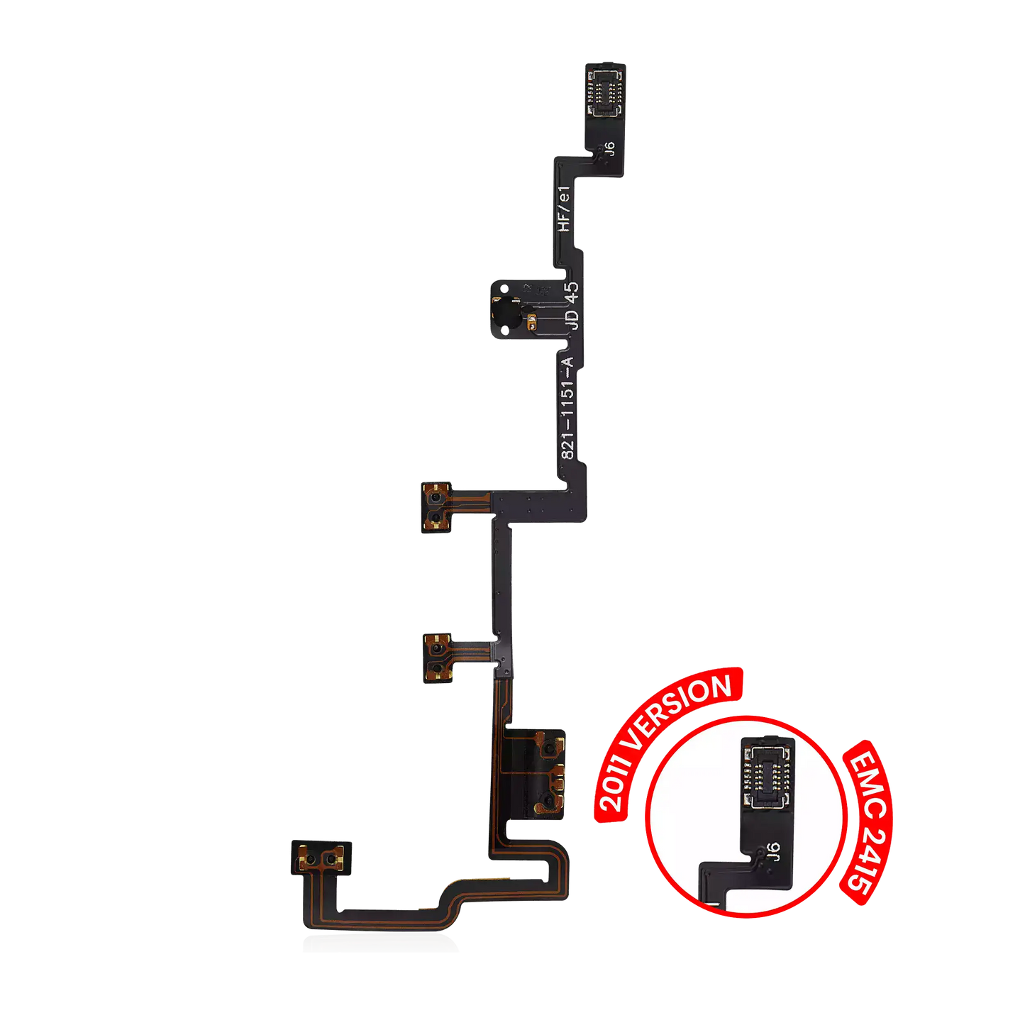 Power Button Flex Cable For iPad 2 (2011 Version: EMC 2415)