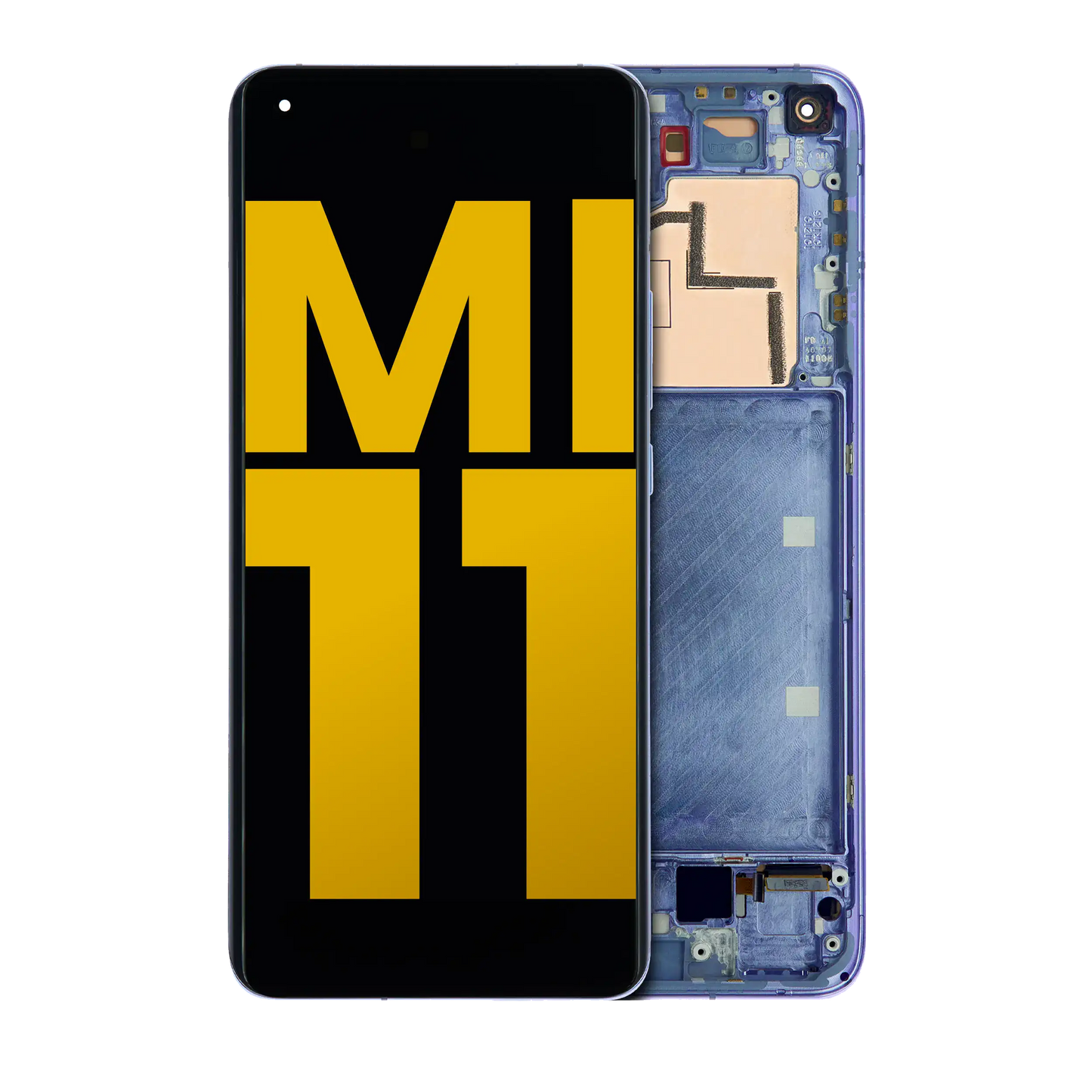 OLED Assembly With Frame For Xiaomi Mi 11 (Refurbished) (Violet) - replacement part product image SKU 107082119003 - image 1