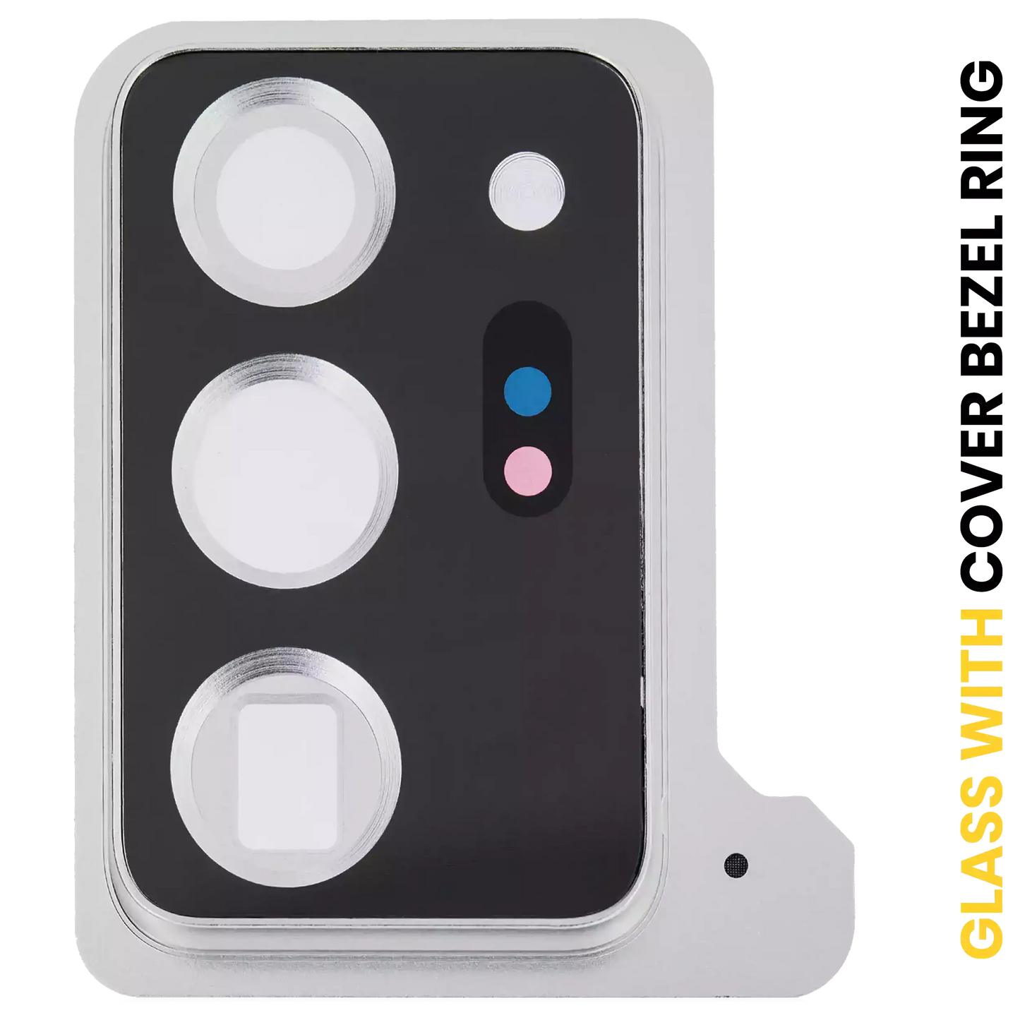 Back Camera Lens With Cover Bezel Ring For Samsung Galaxy Note 20 Ultra (Mystic White)