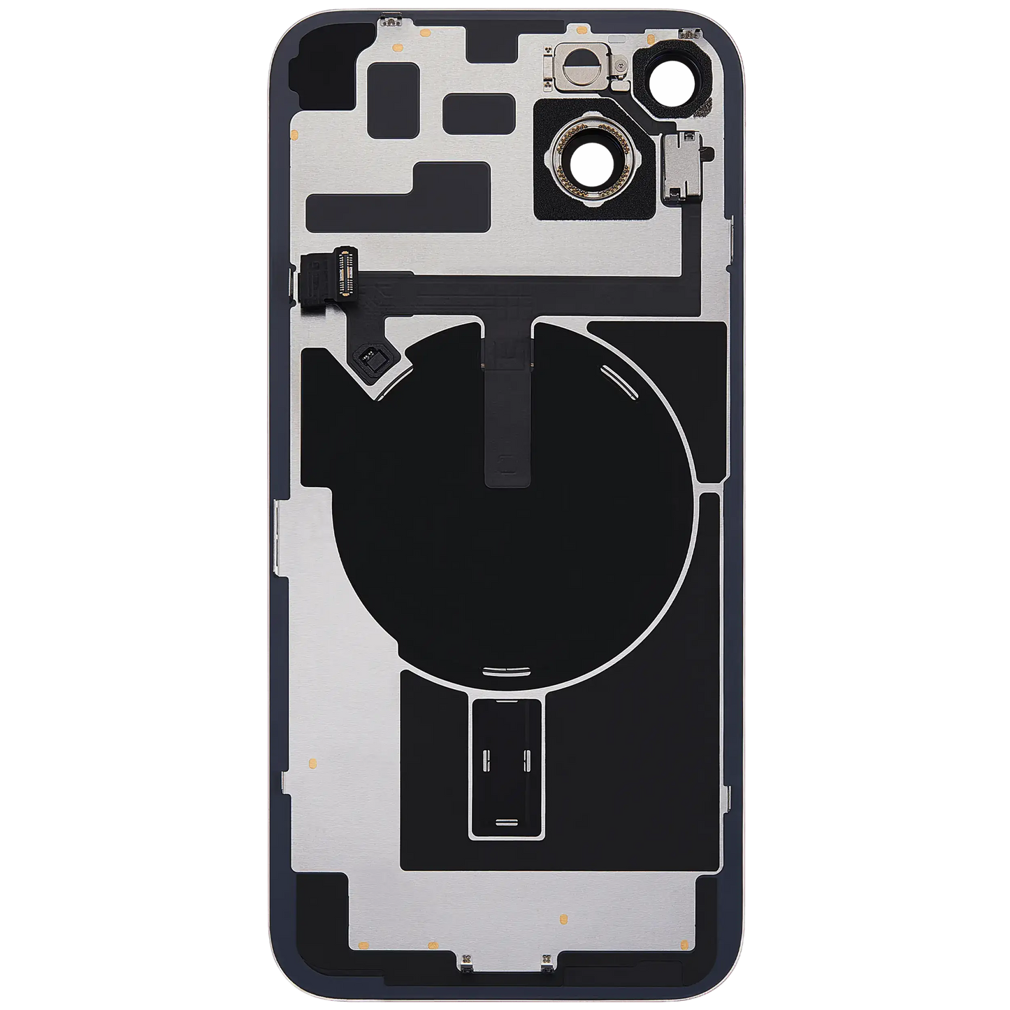 Back Glass w/ MagSafe Magnet & NFC & Flashlight Flex For iPhone 14 Plus (Used OEM Pull: Grade B) (Red)