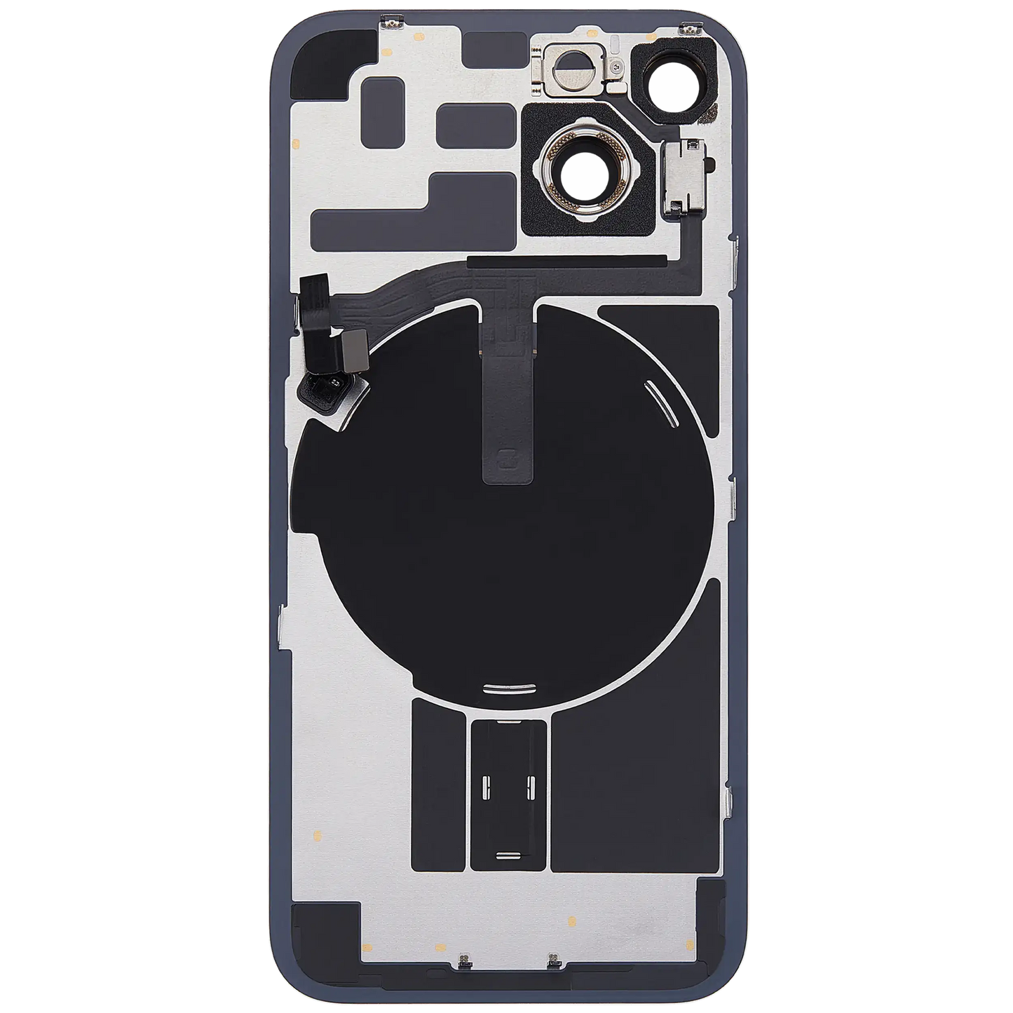 Back Glass w/ MagSafe Magnet & NFC & Flashlight Flex For iPhone 14 (Used OEM Pull: Grade B) (Purple)