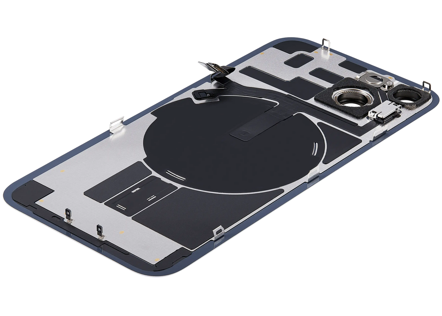 Back Glass w/ MagSafe Magnet & NFC & Flashlight Flex For iPhone 14 (Used OEM Pull: Grade B) (Purple)