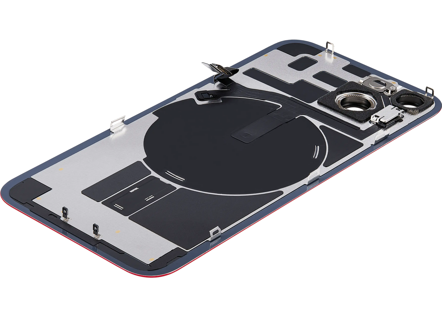 Back Glass w/ MagSafe Magnet & NFC & Flashlight Flex For iPhone 14 (Used OEM Pull: Grade B) (Red)