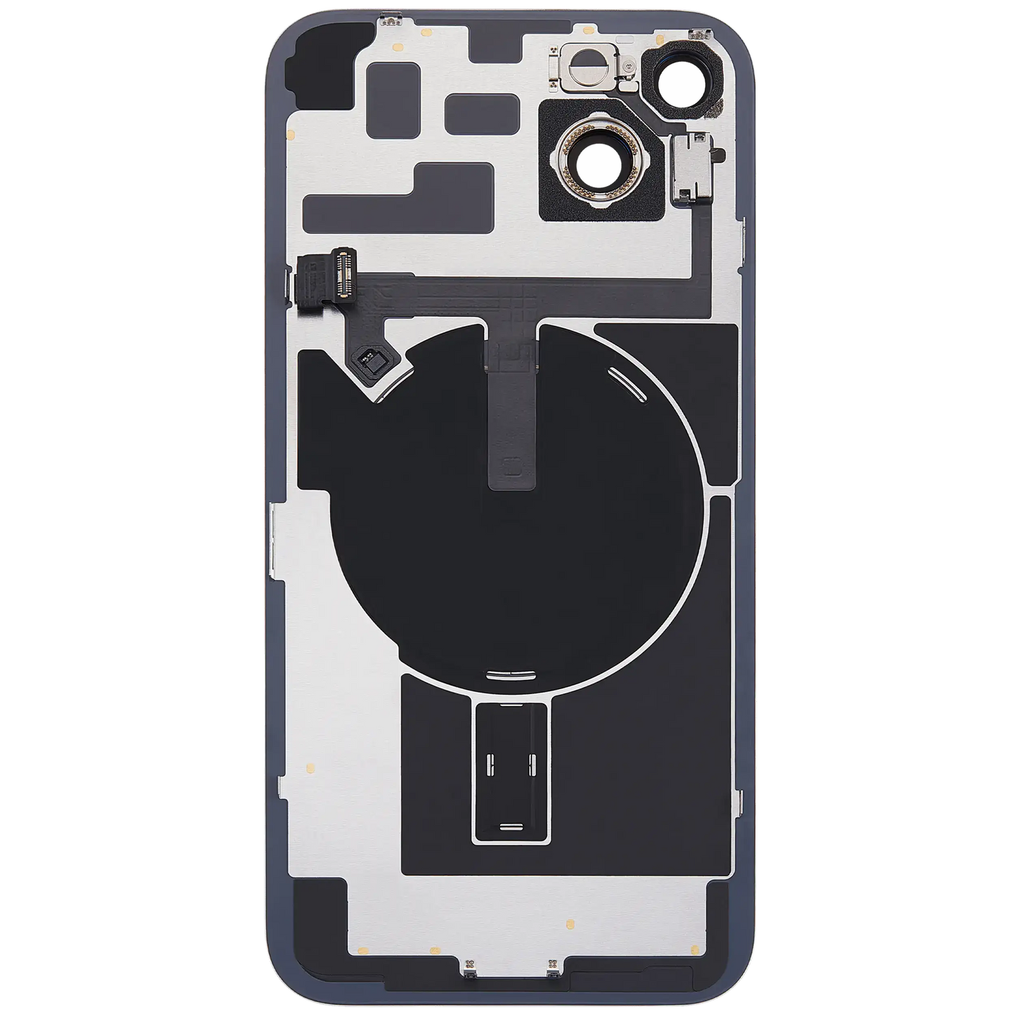 Back Glass w/ MagSafe Magnet & NFC & Flashlight Flex For iPhone 14 Plus (Used OEM Pull: Grade B) (Purple)