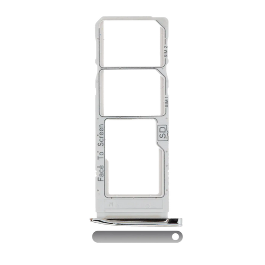 Dual Sim Card Tray For Motorola Moto G7 (XT1962 / 2019) / G7 Plus (XT1965-2 / 2019) (Silver) | compatible mobile phone replacement part | SKU 107082061864 | product image 1