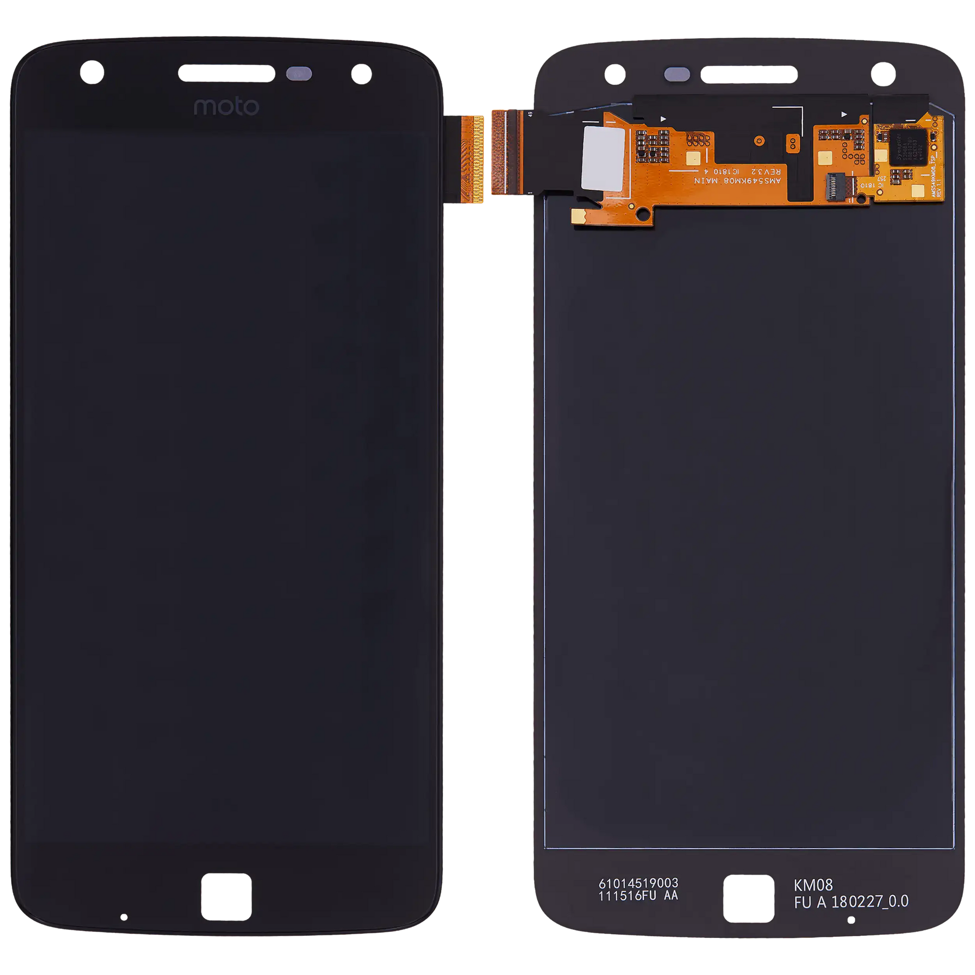 OLED Assembly Without Frame For Motorola Moto Z Play Droid (XT1635 / 2016) (Refurbished) (Black) - Motorola replacement part, secondary detail view, SKU 107082048108