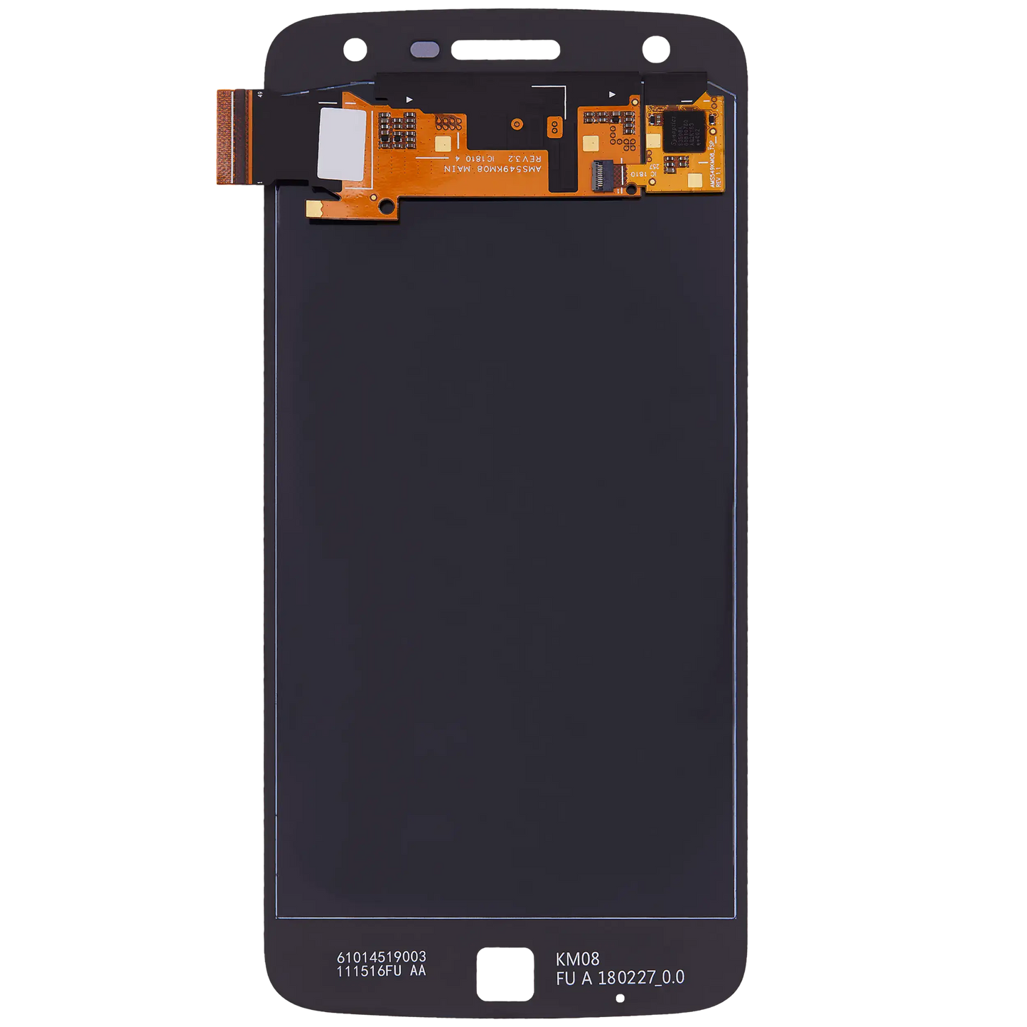 OLED Assembly Without Frame For Motorola Moto Z Play Droid (XT1635 / 2016) (Refurbished) (Black) - Motorola replacement part, component detail view, SKU 107082048108