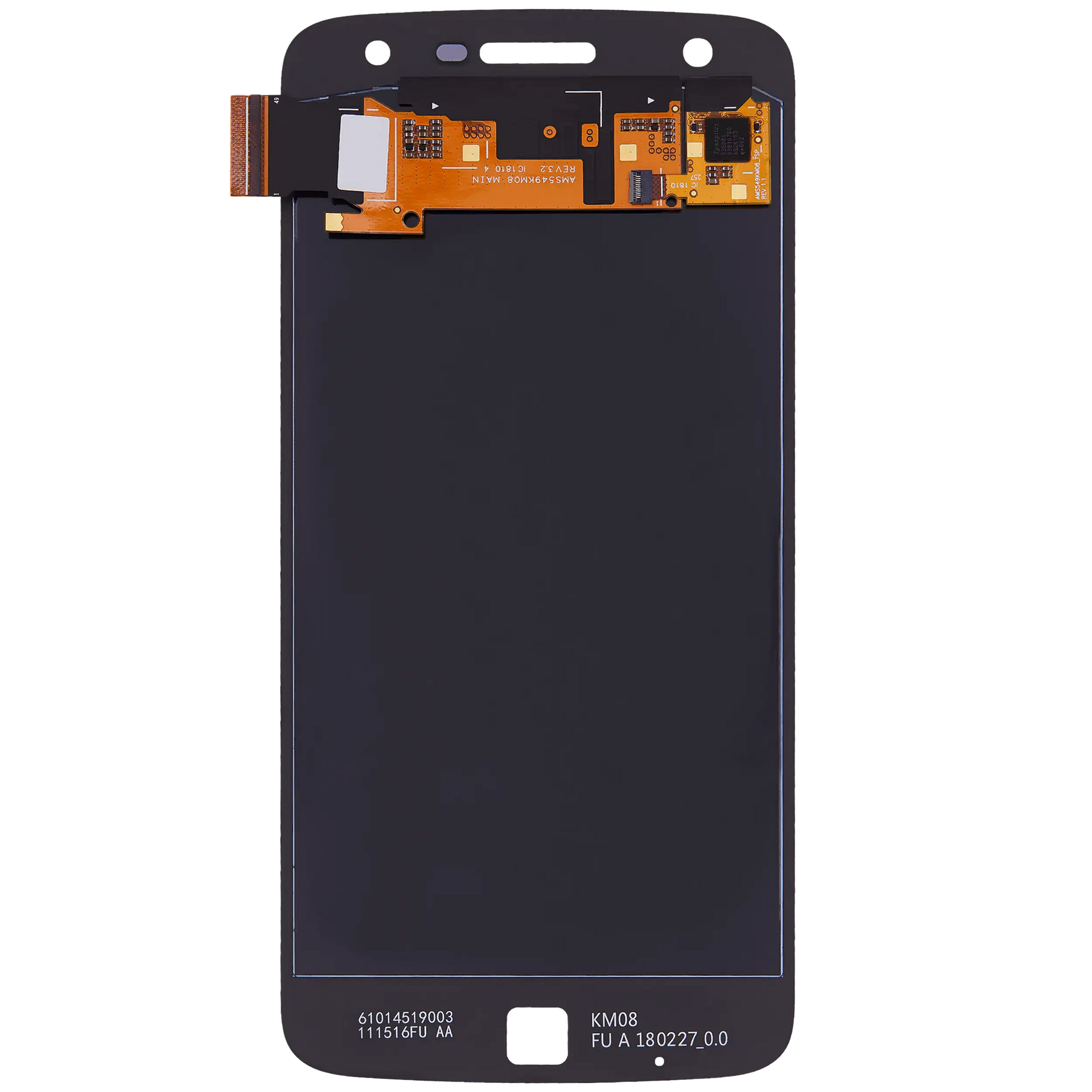 OLED Assembly Without Frame For Motorola Moto Z Play Droid (XT1635 / 2016) (Refurbished) (Black) - Motorola replacement part, component detail view, SKU 107082048108