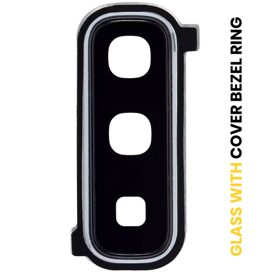 Back Camera Lens With Cover Bezel Ring For Samsung Galaxy Fold 4G (F900) / Fold 5G (F907) (Space Silver) detail view