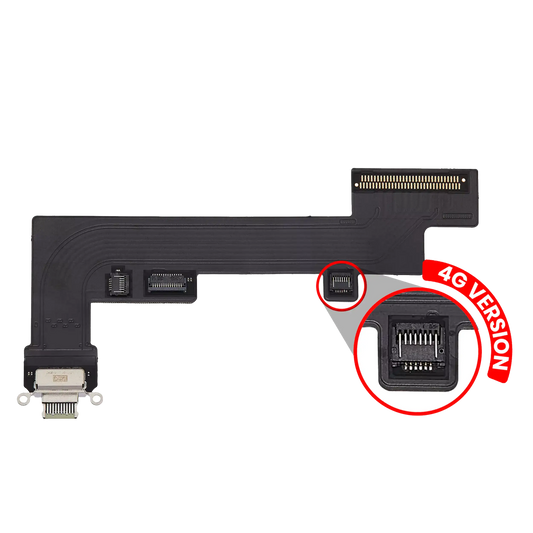 Charging Port Flex Cable For iPad Air 4 / iPad Air 5 (Cellular) (Aftermarket Plus) (Green)
